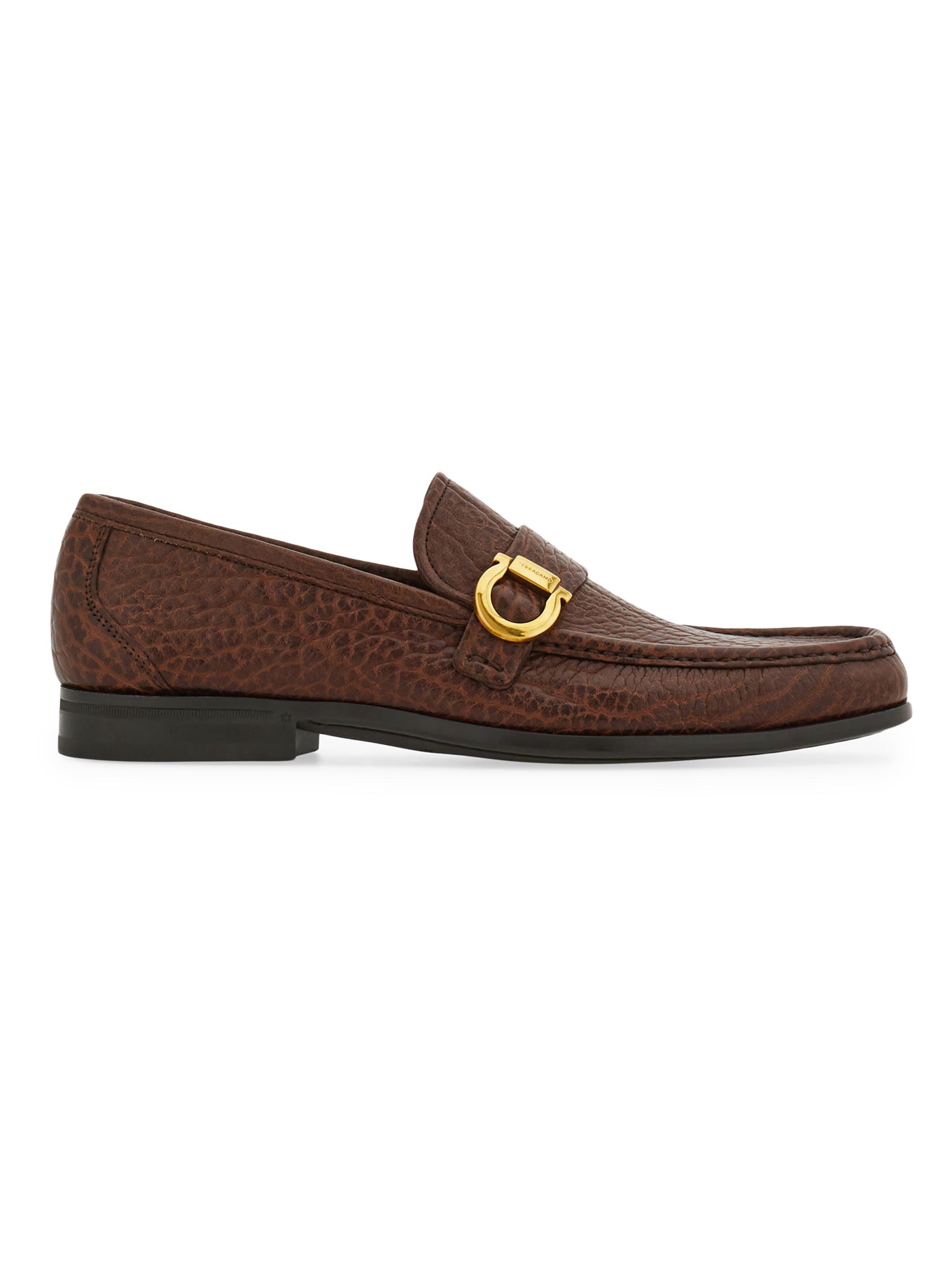 FERRAGAMO Caspian 2 Leather Moc-Toe Loafers | Saks Fifth Avenue