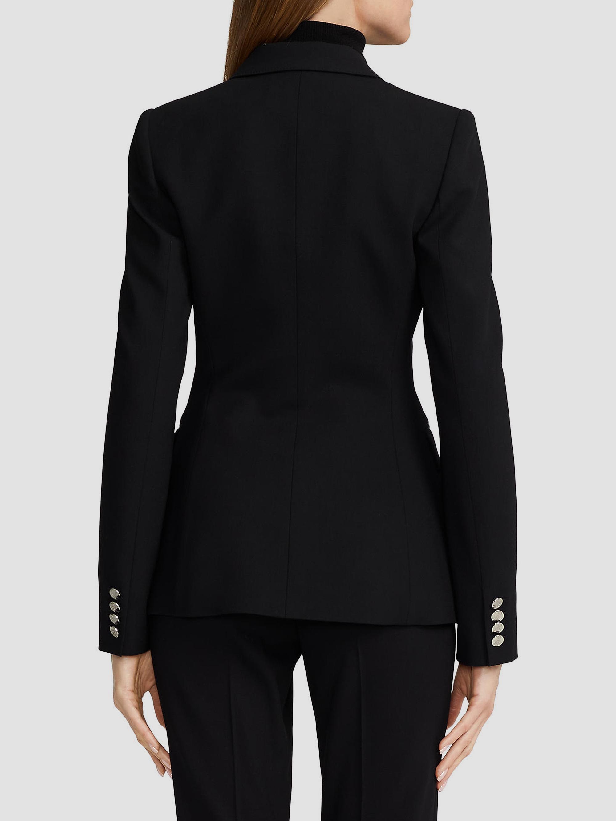 Ralph Lauren Collection Women's Camden Cashmere Double-Breasted Jacket - Black | Thumbnail 5