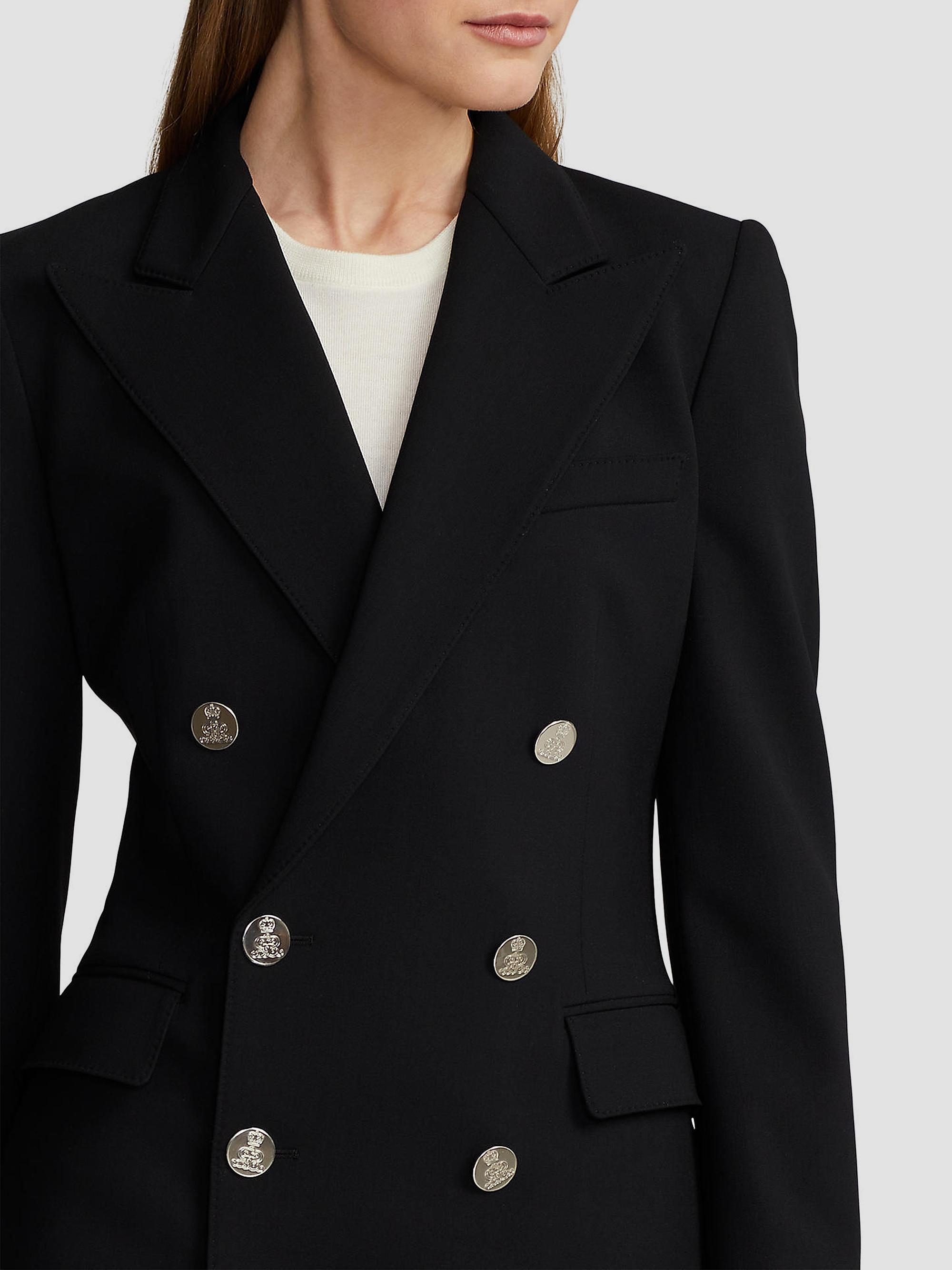 Ralph Lauren Collection Women's Camden Cashmere Double-Breasted Jacket - Black | Thumbnail 6
