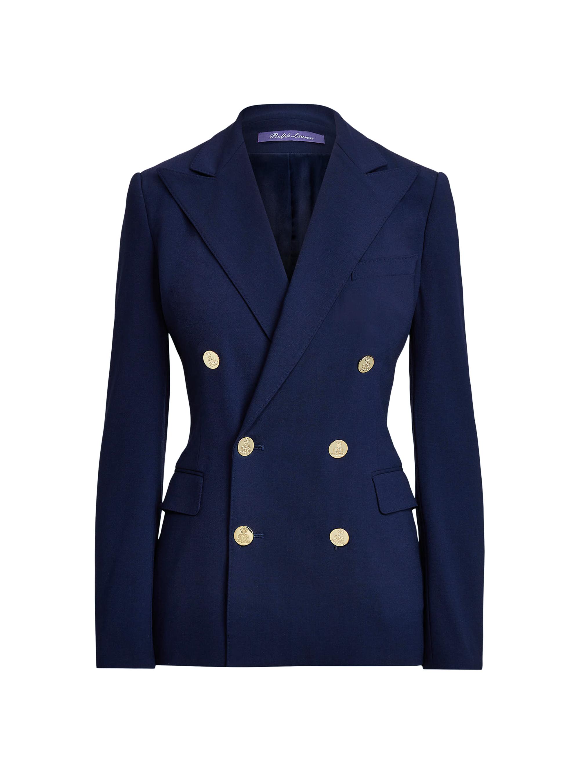 Ralph Lauren Collection Women's Camden Cashmere Double-Breasted Jacket - Navy
