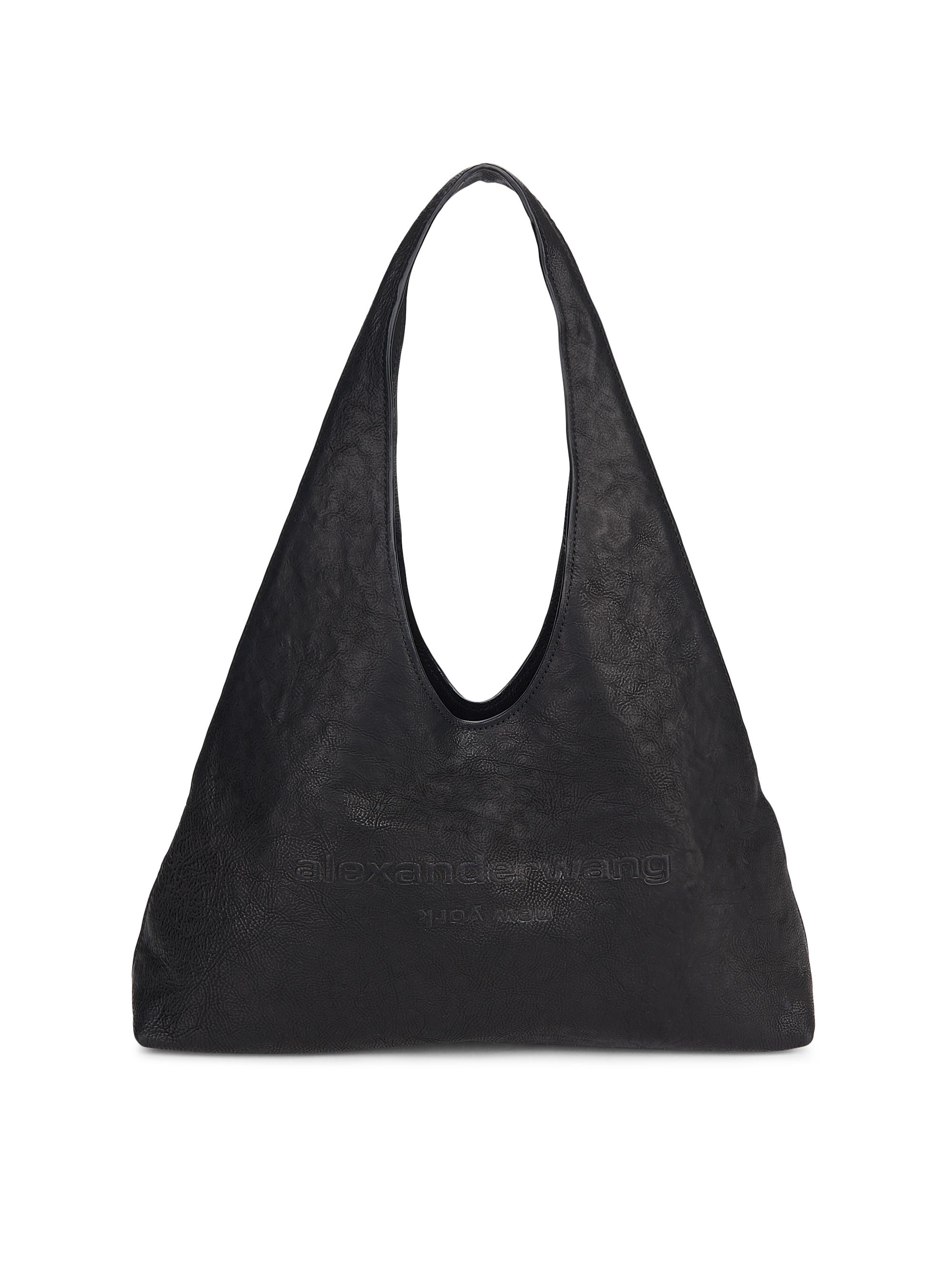 Alexander Wang Women's  Pike Crinkle Leather Hobo Bag - Black