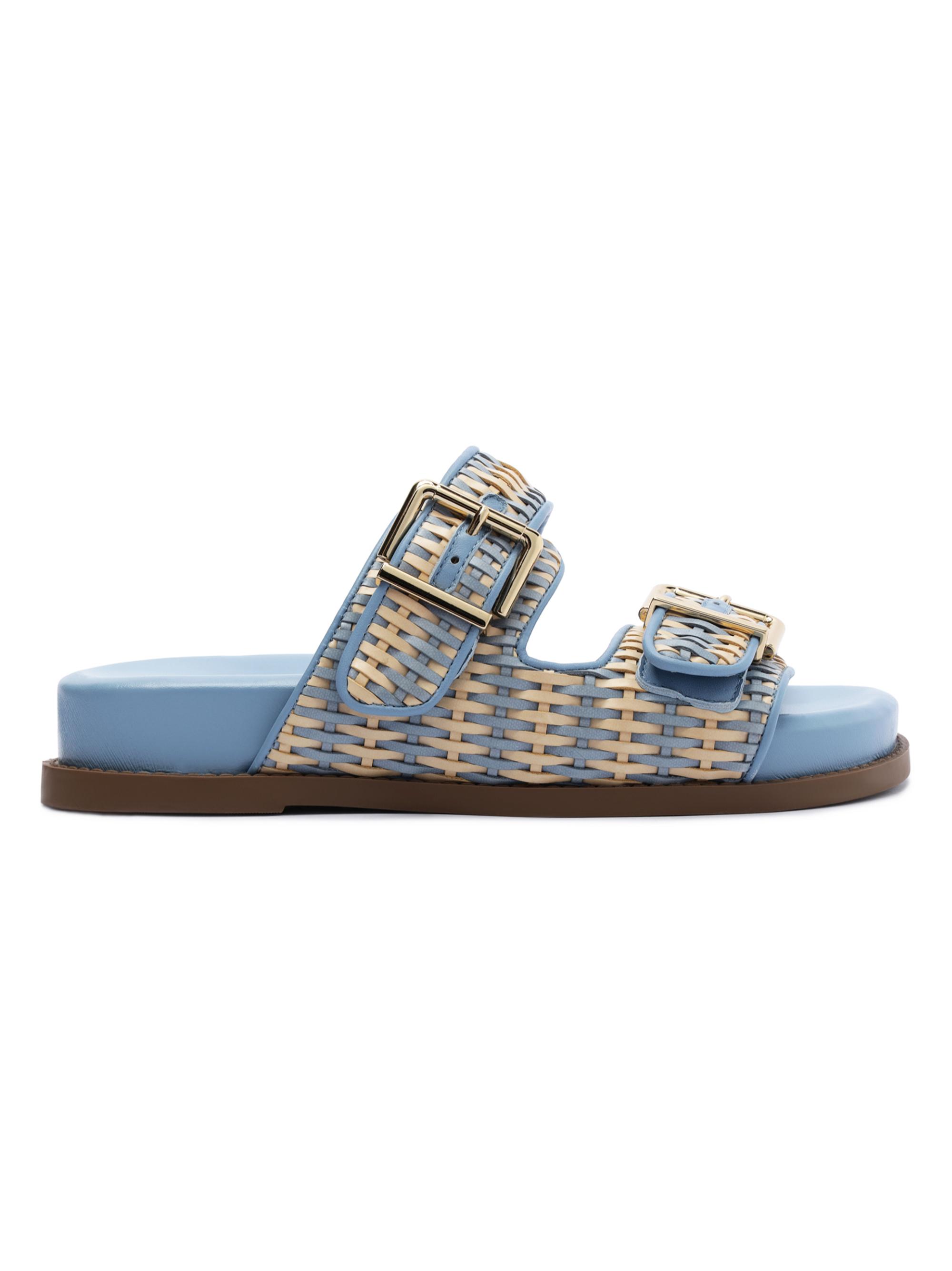 Schutz Women's Naomi Woven Sandals - Miele