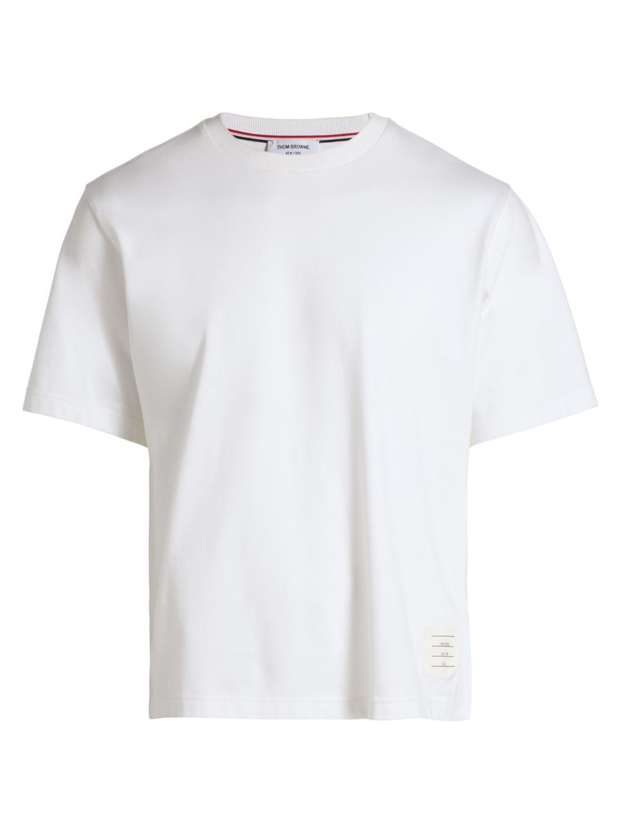 THOM BROWNE ホワイト Tシャツ サイズ0 6420_064800_030_thom-browne-t-