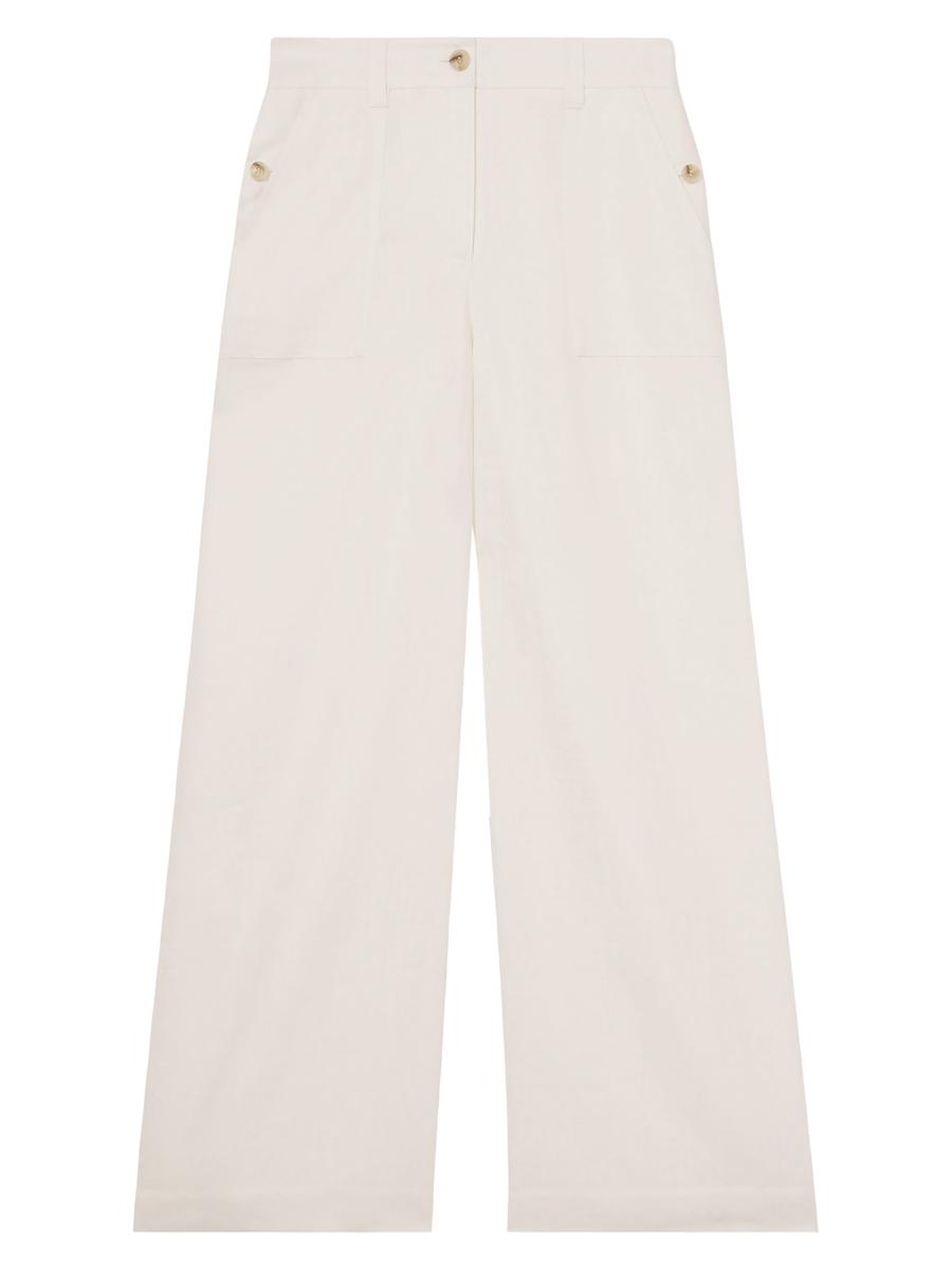 Reiss Ashby Linen Wide-Leg Trousers | Saks Fifth Avenue
