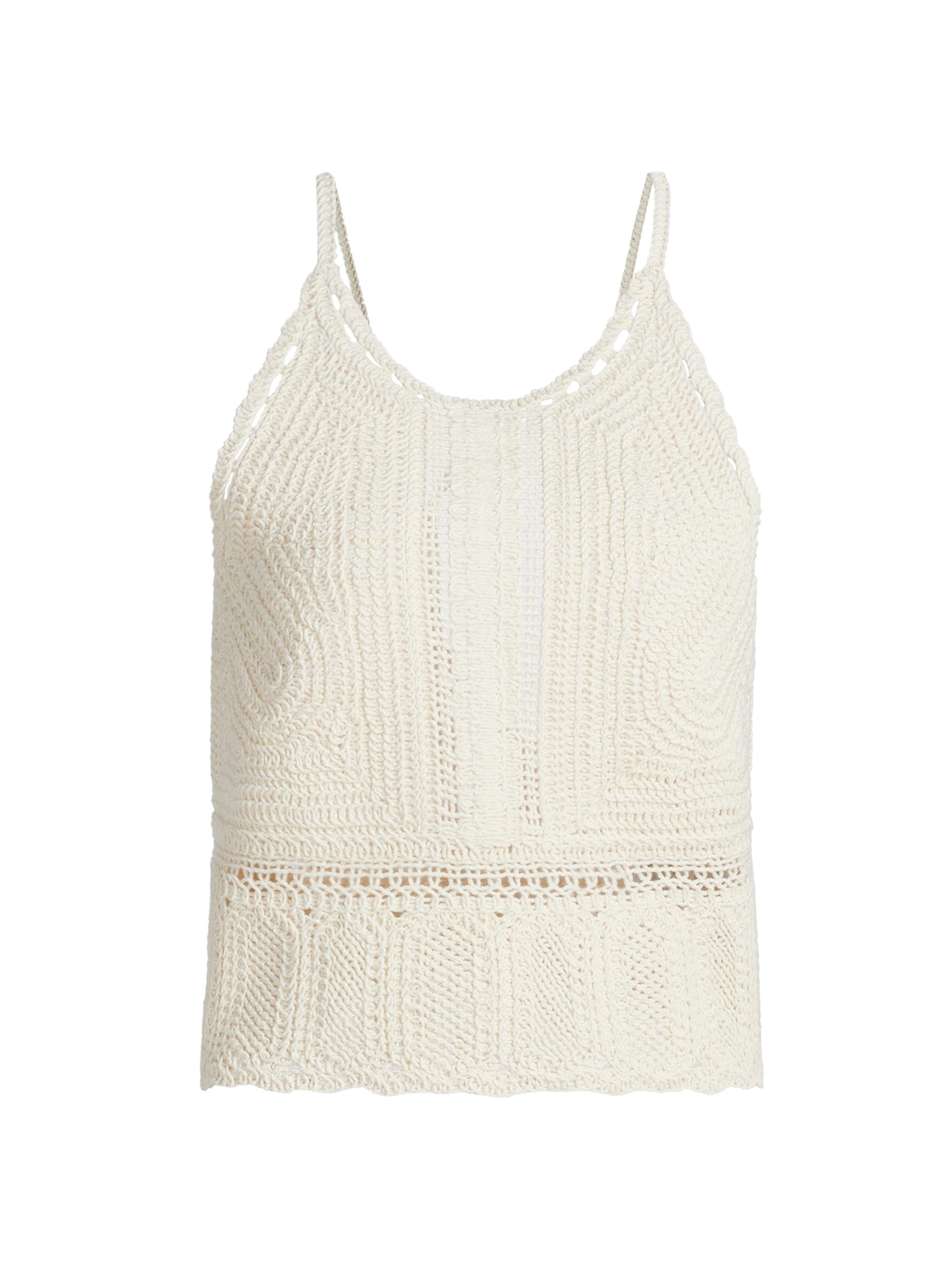 Reiss Atelier Women's May Crochet Tank Top - Cream