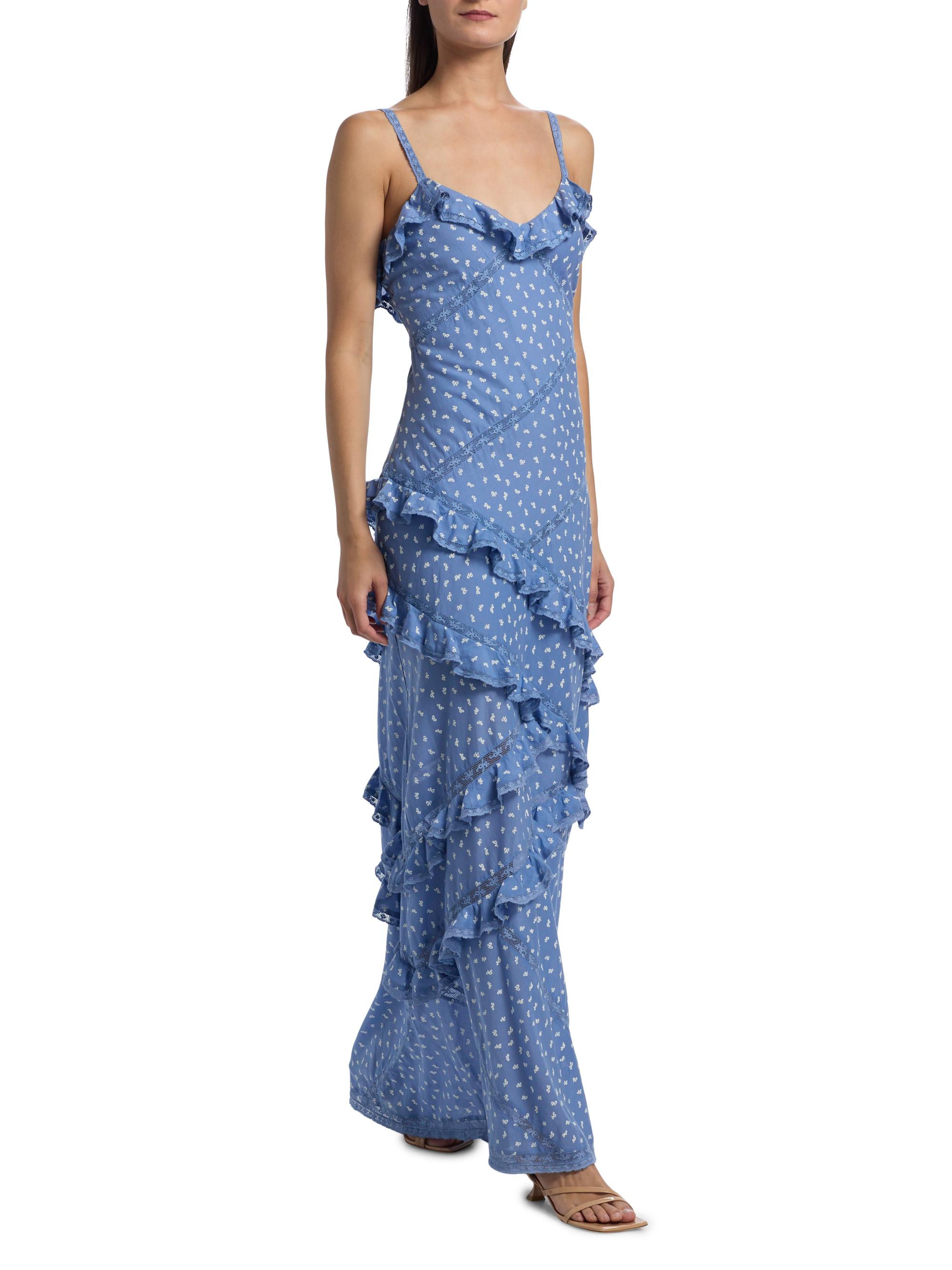 LoveShackFancy LoveShackFancy x Visit Savannah Nocelle Ruffled Maxi Dress |  Saks Fifth Avenue