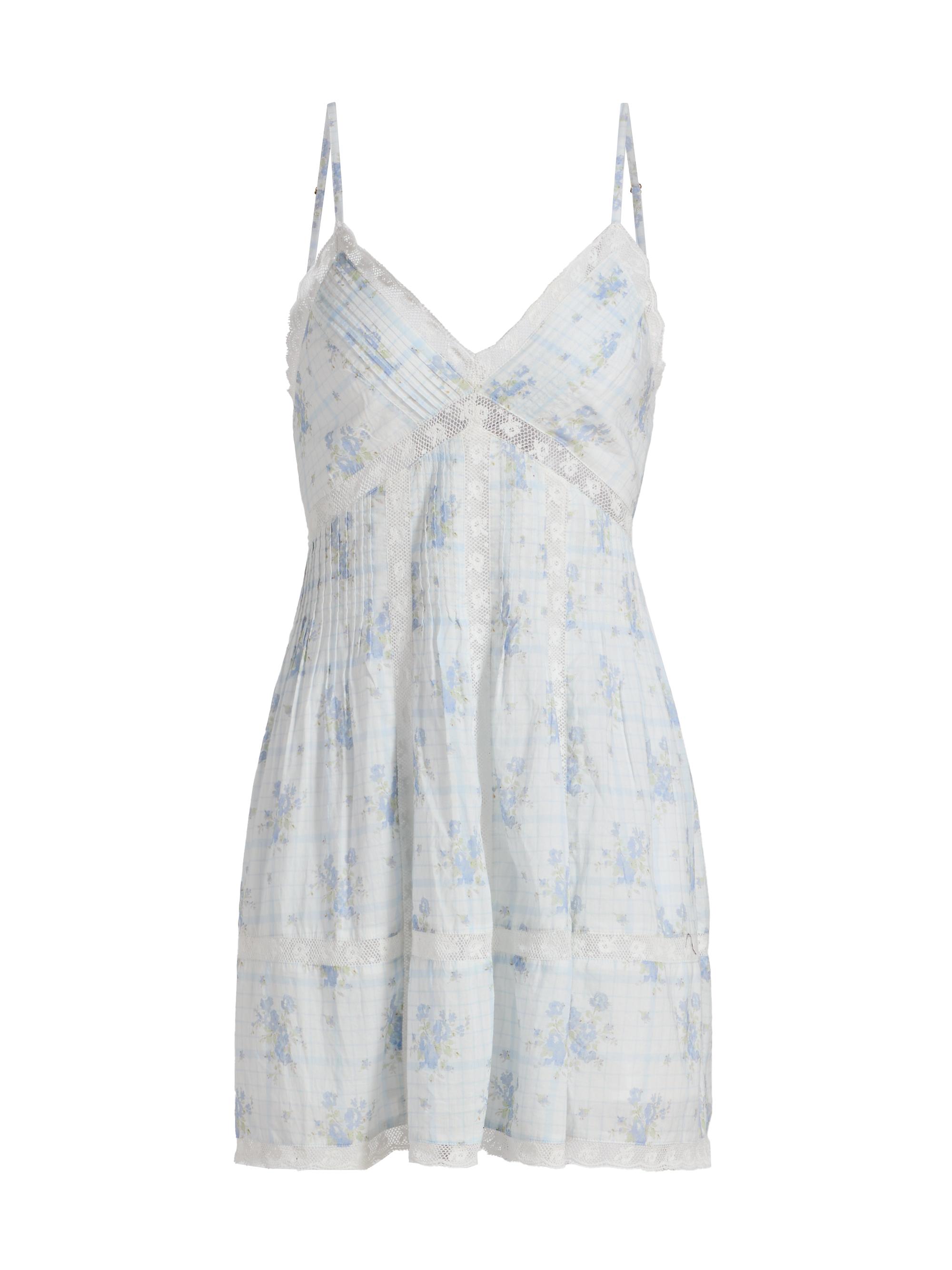 LoveShackFancy Women's  x Visit Savannah Docila Floral Lace-Trimmed Minidress - Hidden Garden