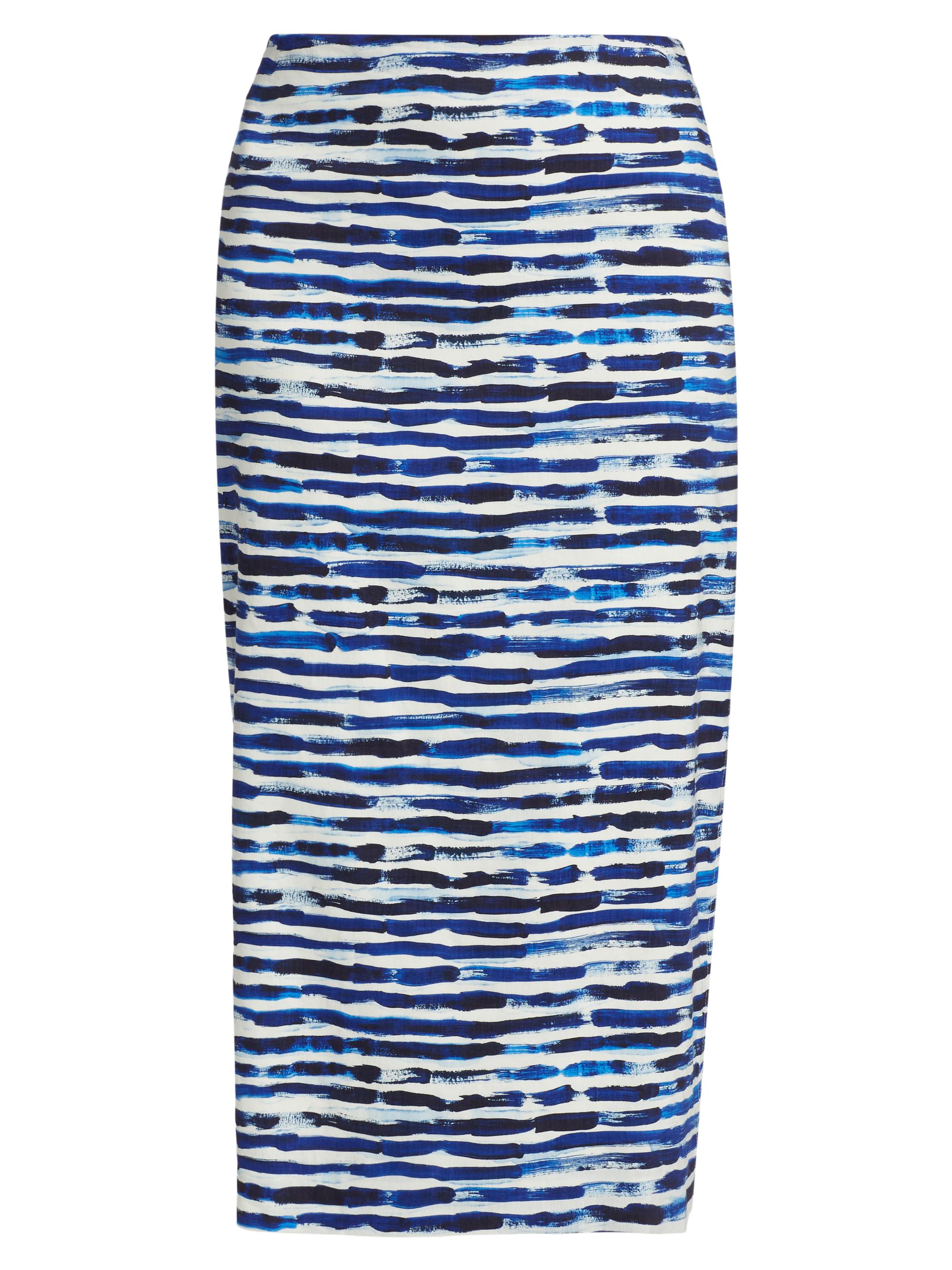A.L.C. Women's Phoebe Pencil Midi-Skirt - Navy Stripe