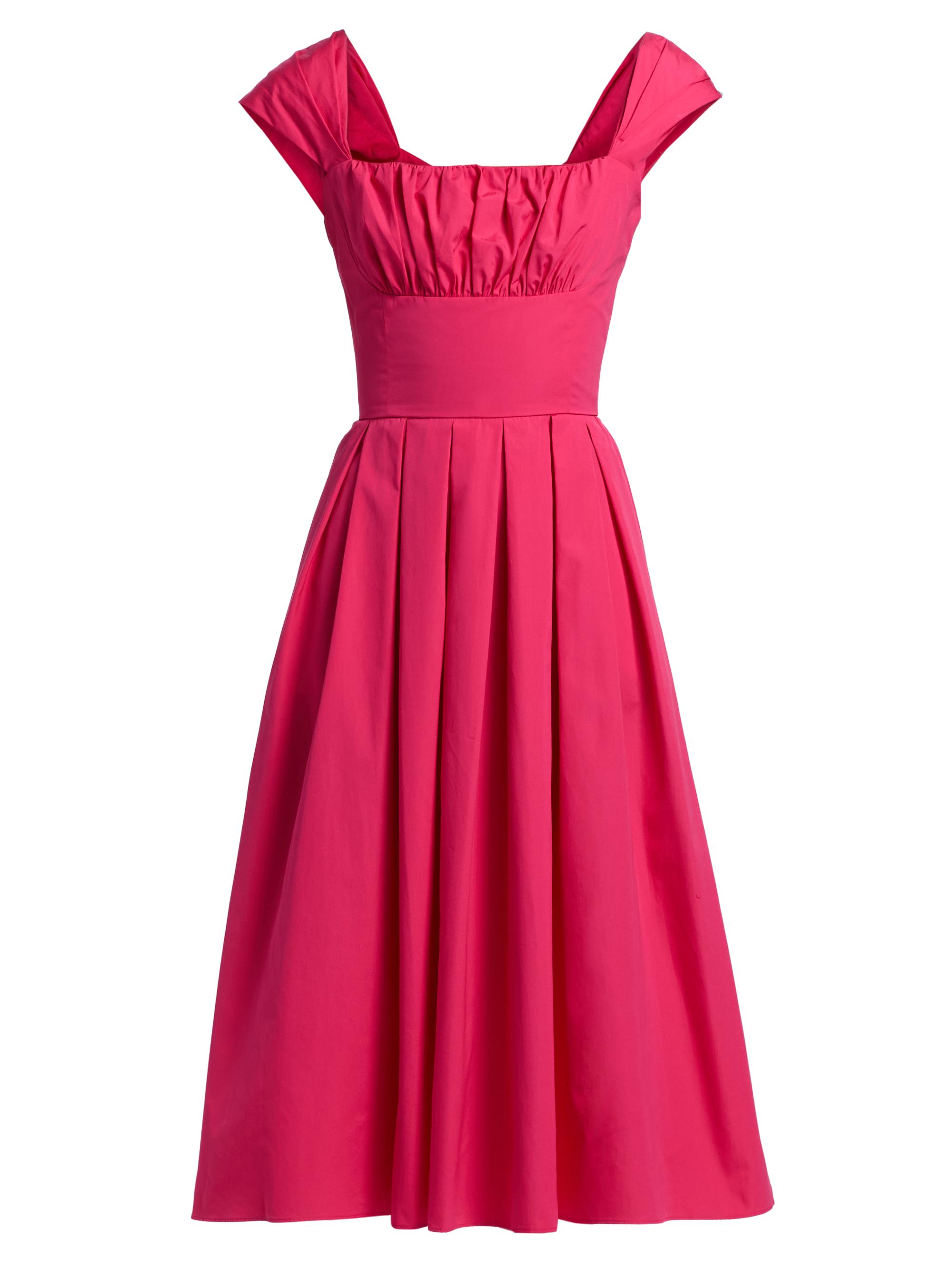 Dolce & Gabbana Women's Cotton Poplin Fit & Flare Midi-Dress - Fuchsia
