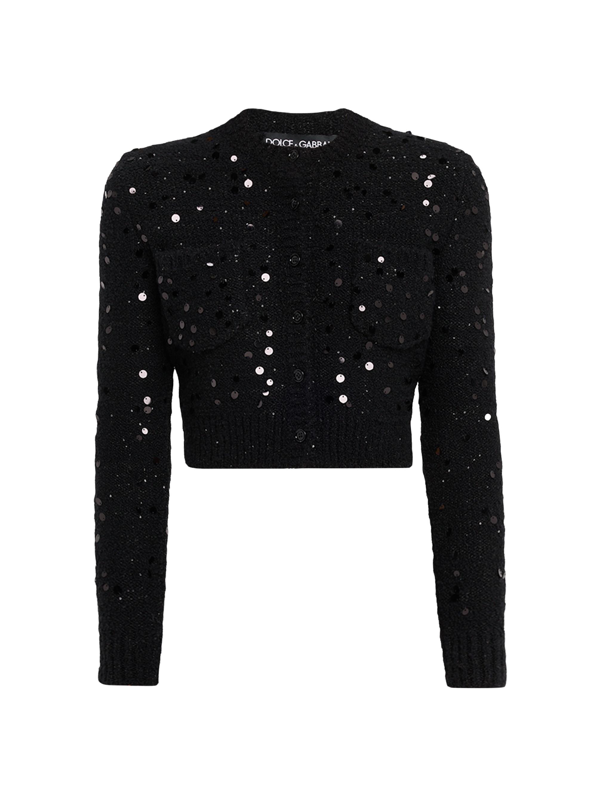 Alexander Wang Hotfix Crystal Crop Cardigan | Saks Fifth Avenue