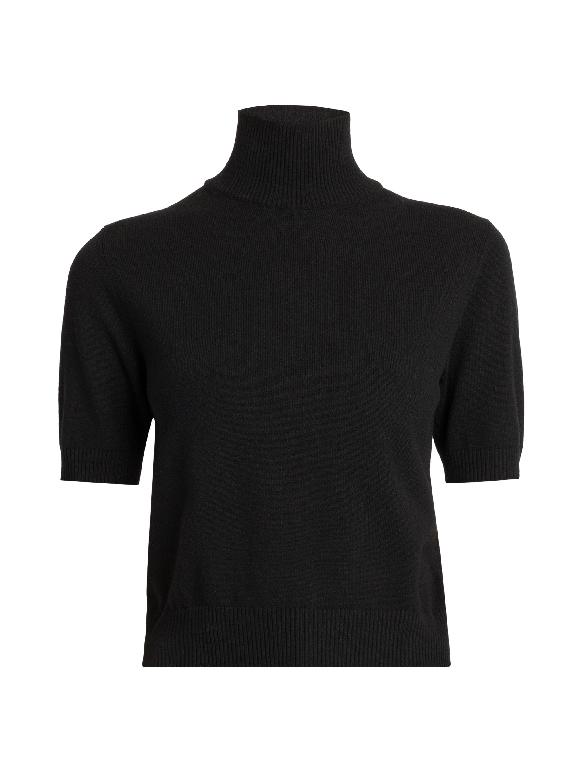 Dolce & Gabbana Women's Italian Tailoring Cashmere Turtleneck Top - Nero