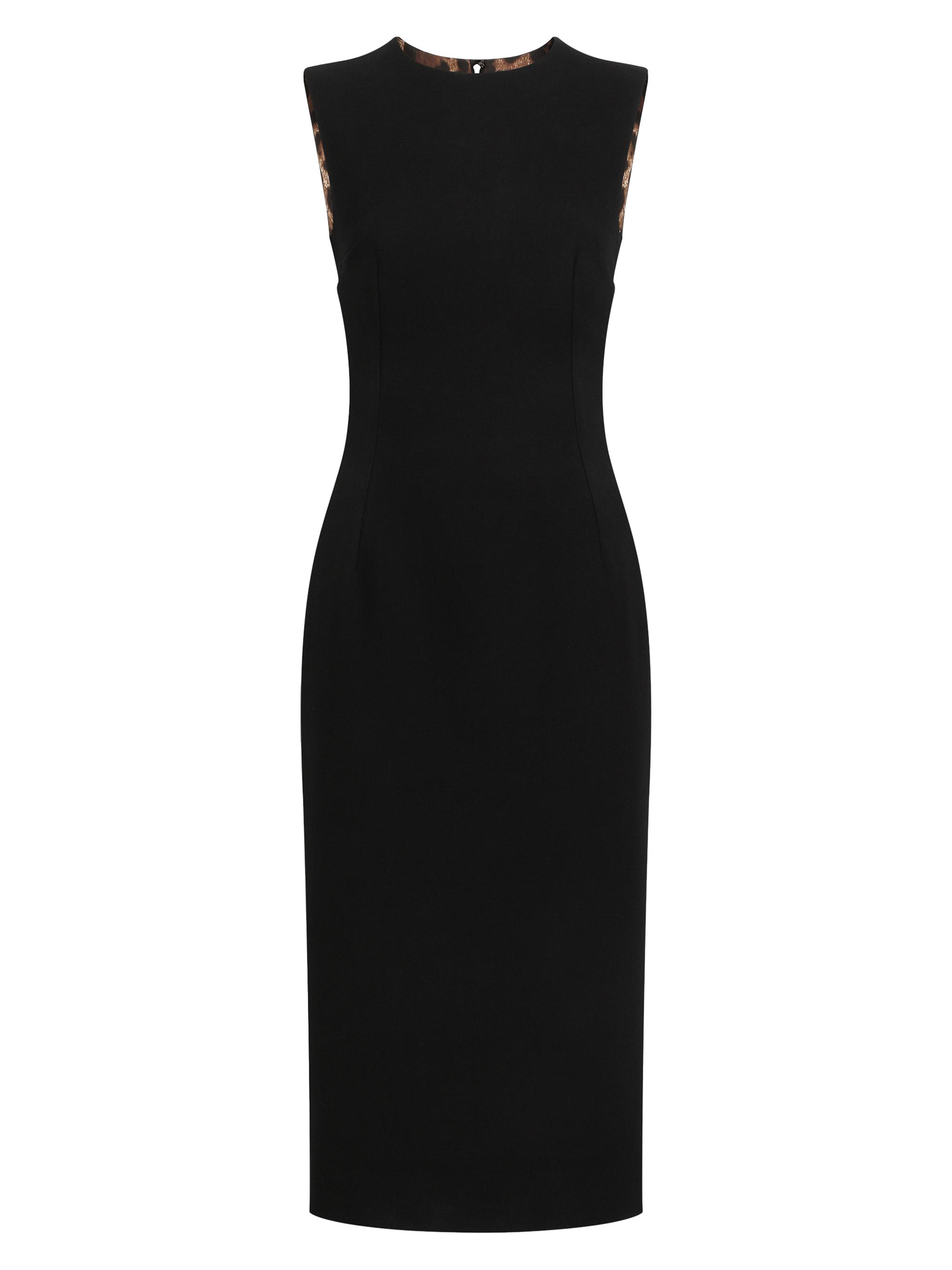 Dolce & Gabbana Women's Stretch-Wool Sheath Midi-Dress - Nero