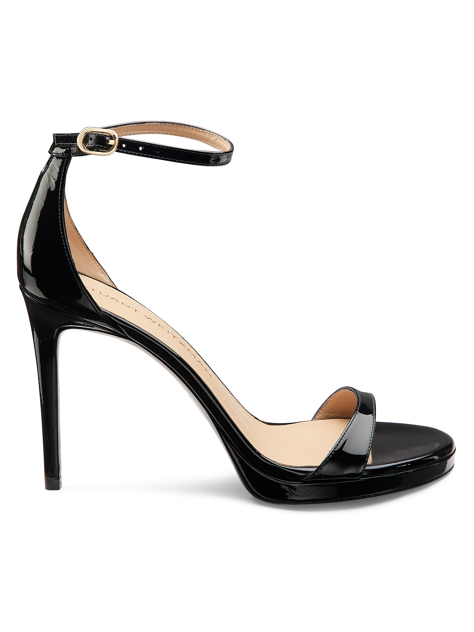 Stuart Weitzman Nudist II 75MM Leather Sandals | Saks Fifth Avenue