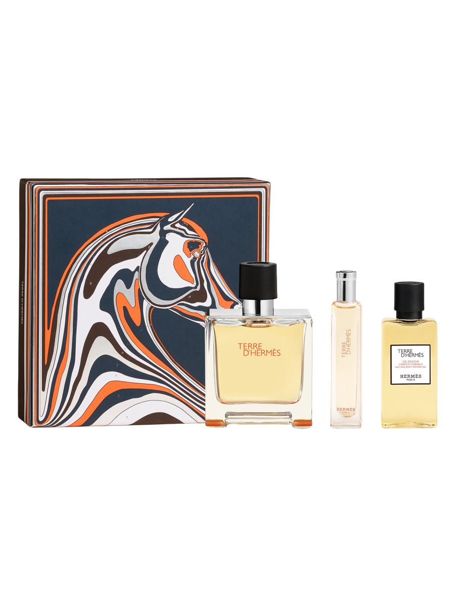 HERMÈS Terre d'Hermès Pure Perfume 3-Piece Gift Set | Saks