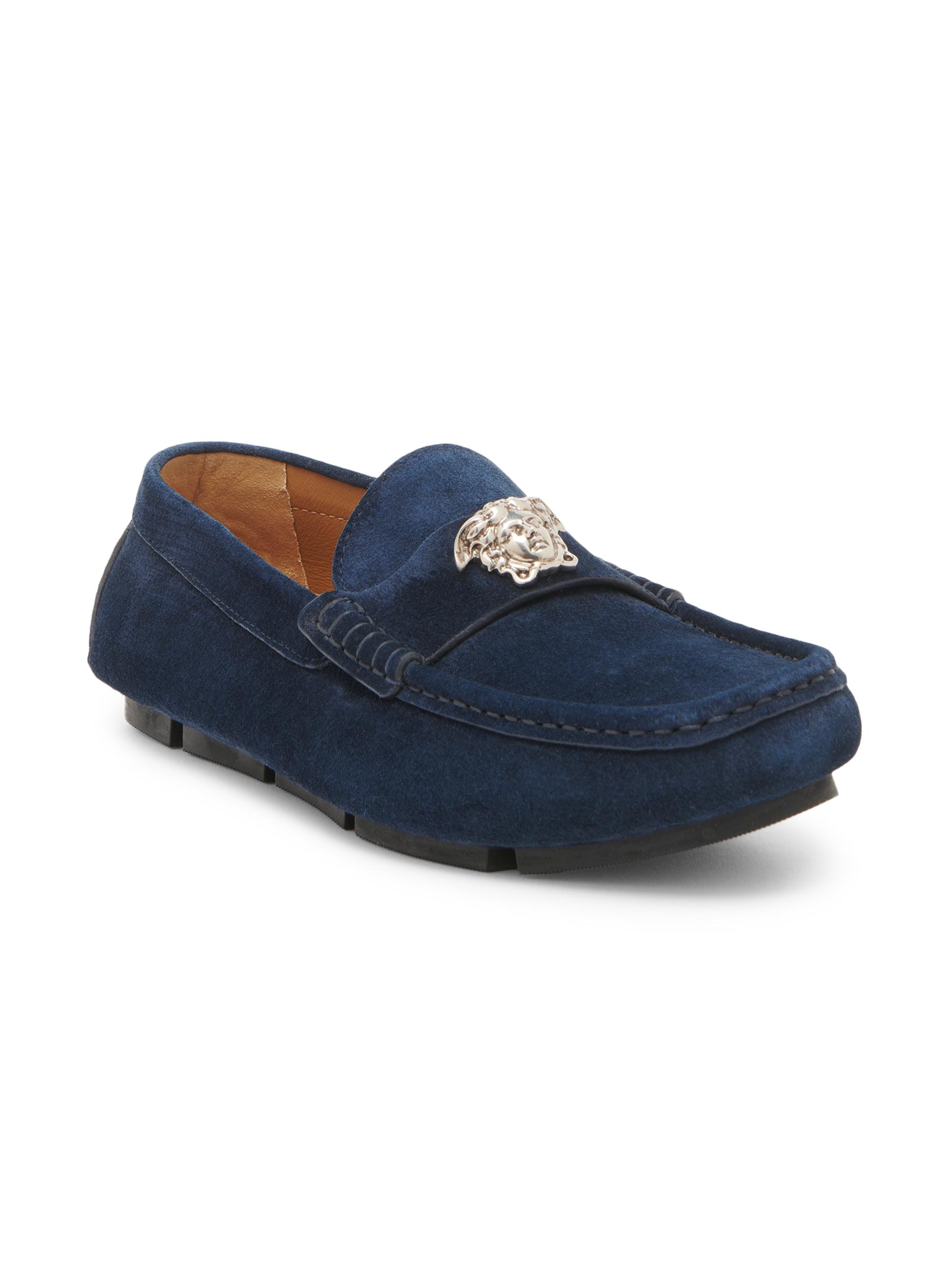 Versace Medusa Suede Driving Loafers | Saks Fifth Avenue display picture 2