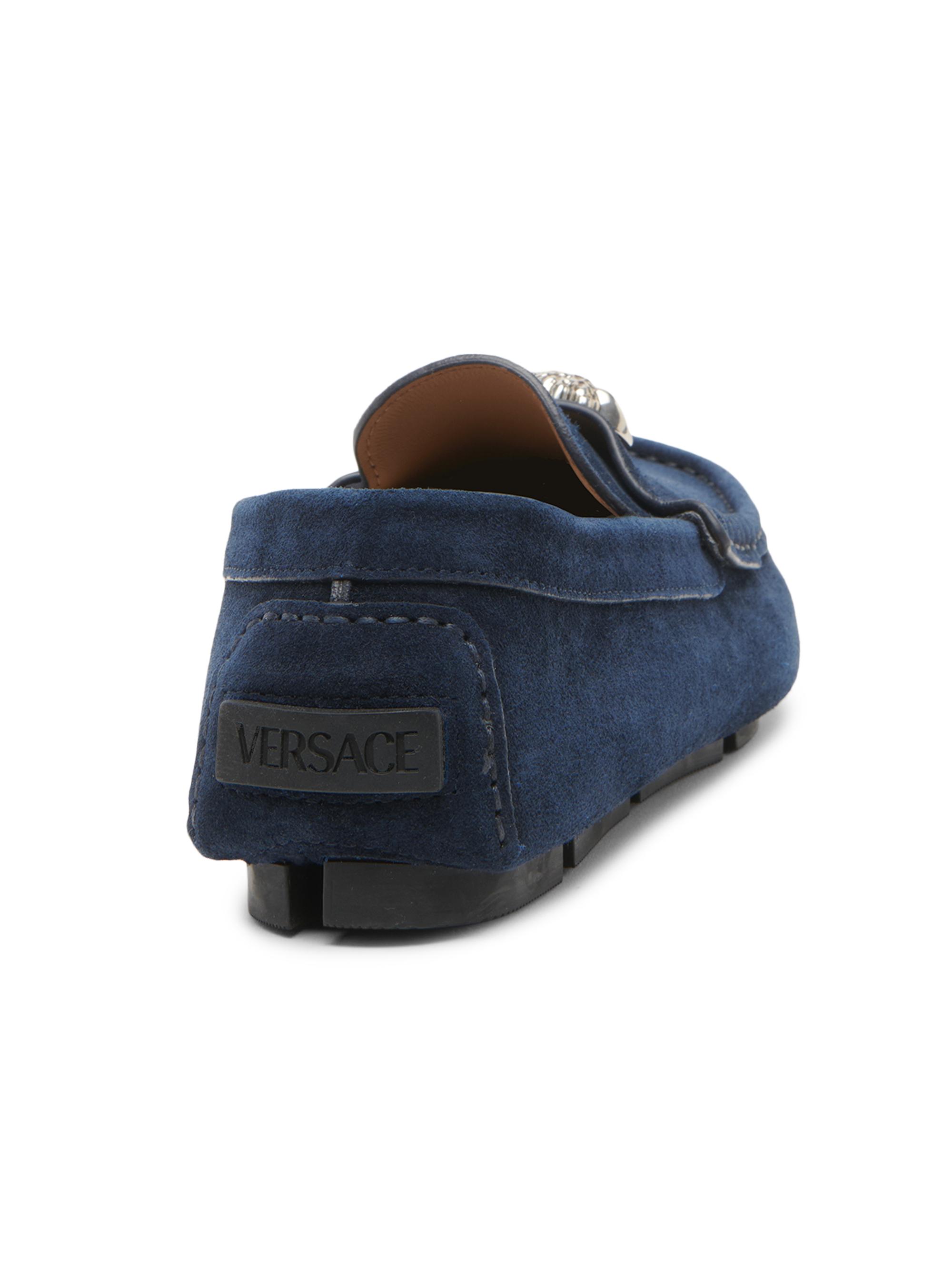 Versace Medusa Suede Driving Loafers | Saks Fifth Avenue display picture 1