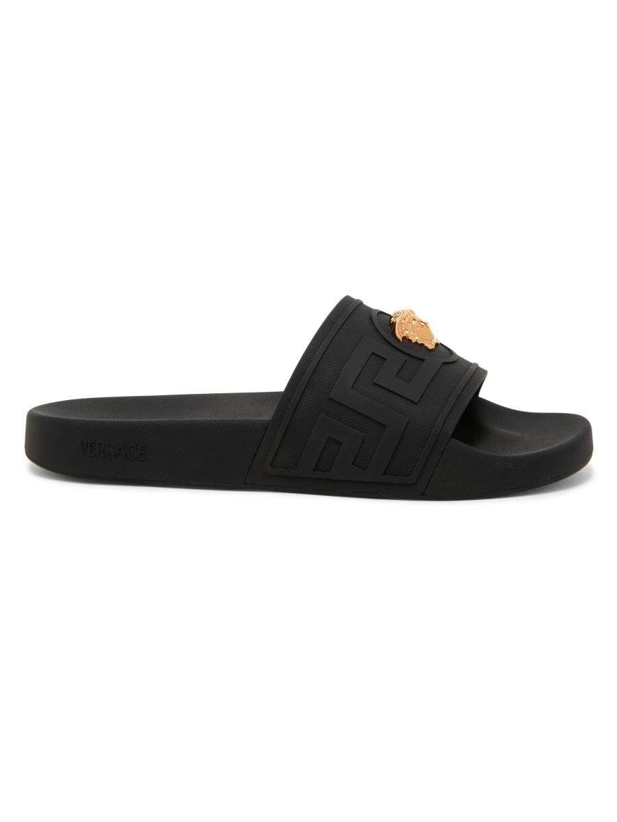サンダル Versace Slide Sandal Versace Medusa Rubber Slide Sandals | Saks Fifth Avenue