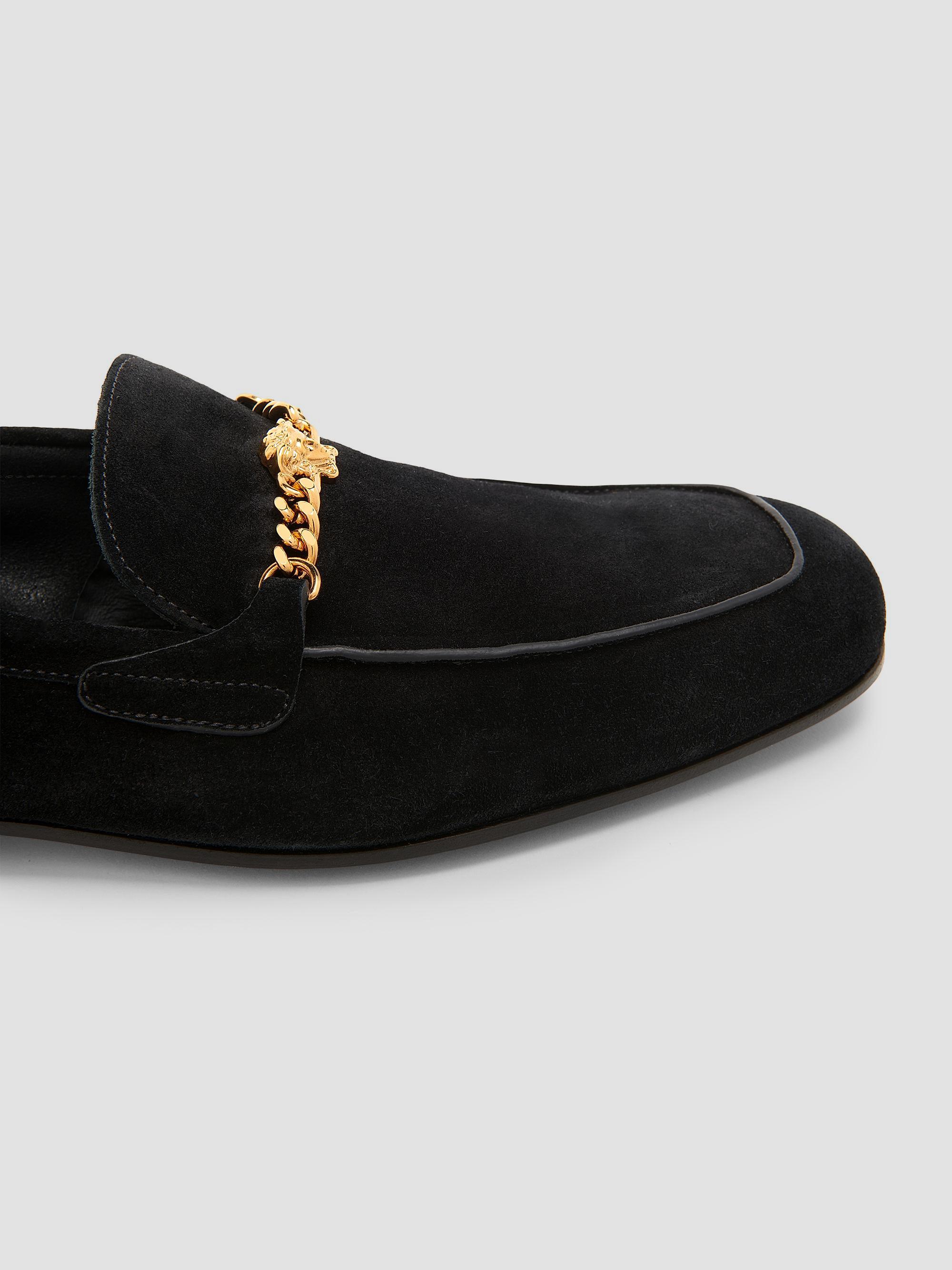 Versace Medusa Suede Sliiper Loafers | Saks Fifth Avenue display picture 2
