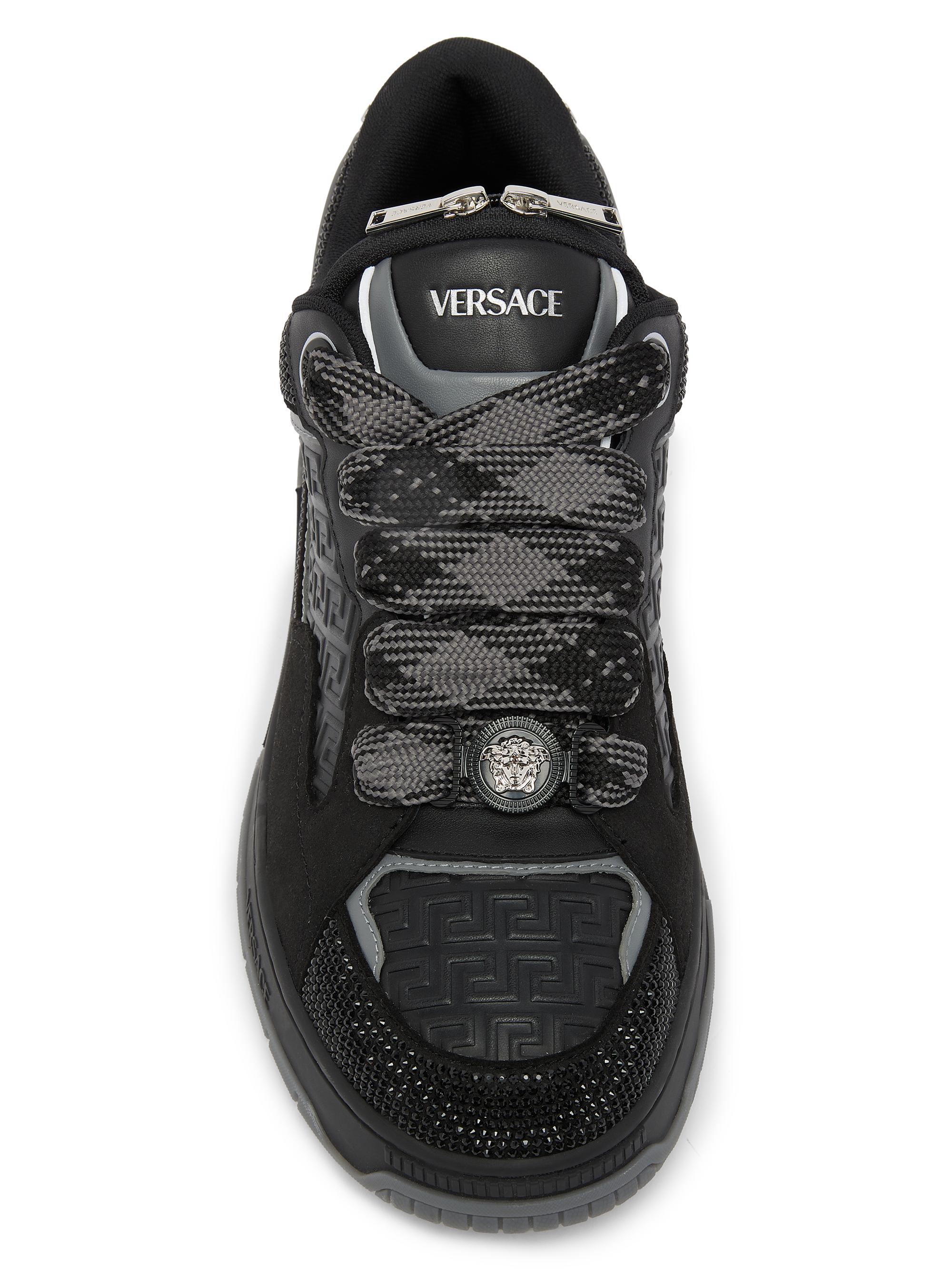Versace Leather Low-Top Sneakers | Saks Fifth Avenue