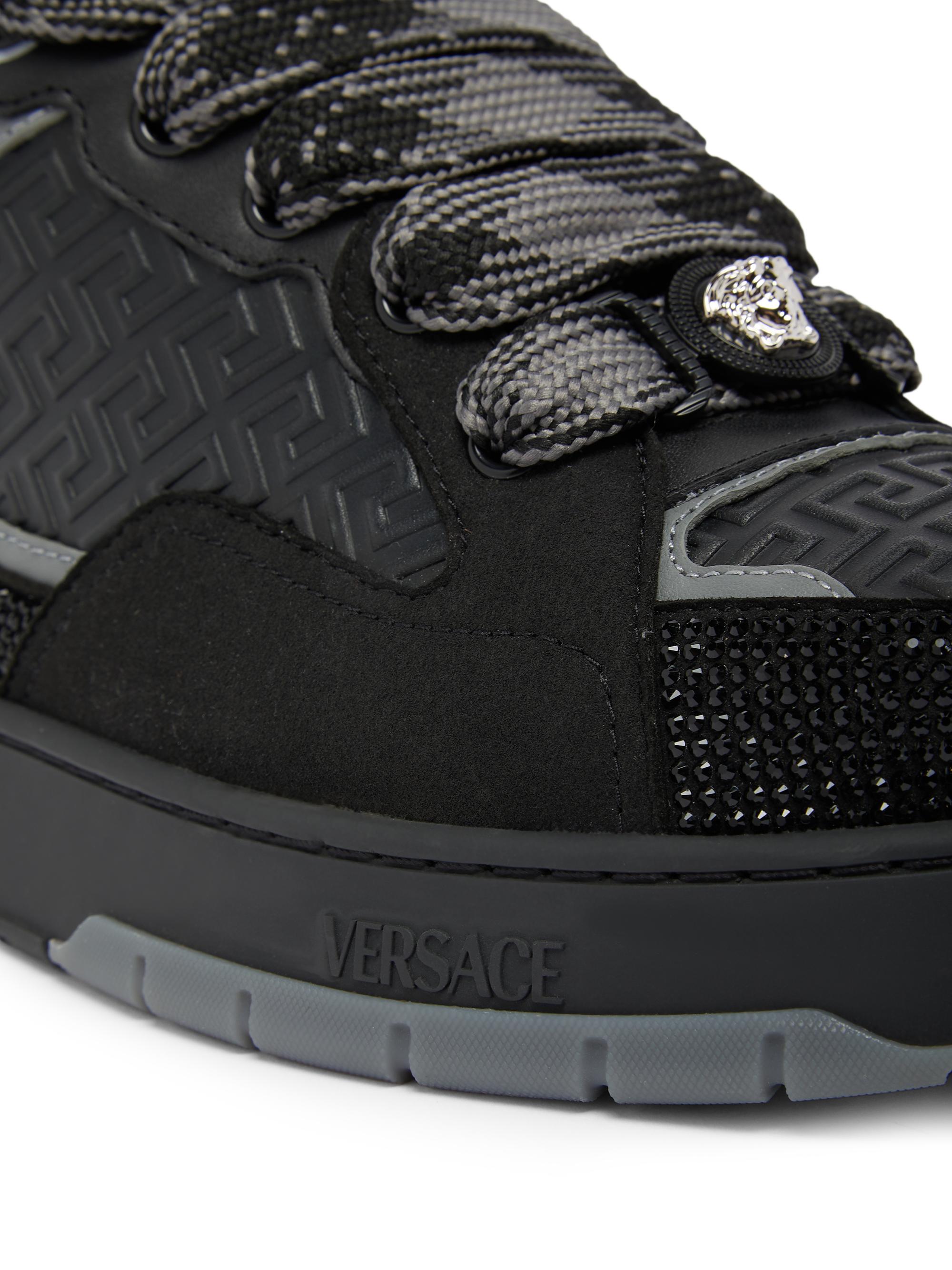 Versace Leather Low-Top Sneakers | Saks Fifth Avenue