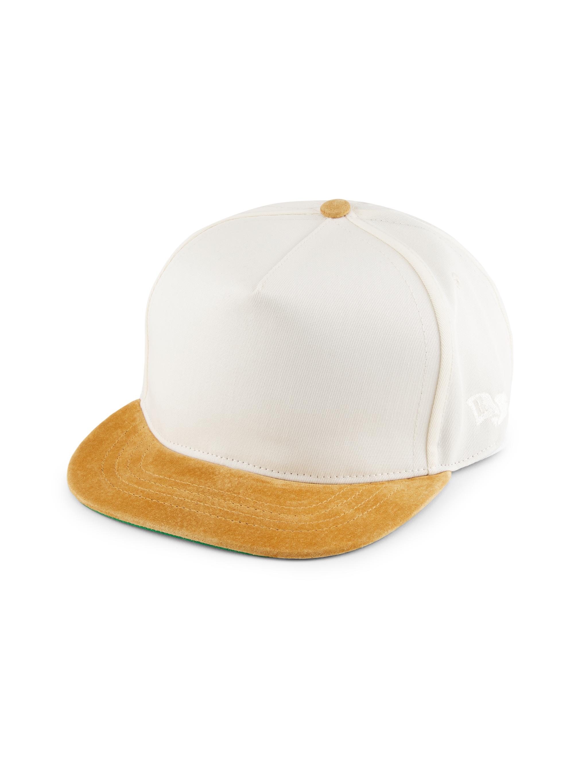 Rhude Men's Flag Canvas Hat - White Brown