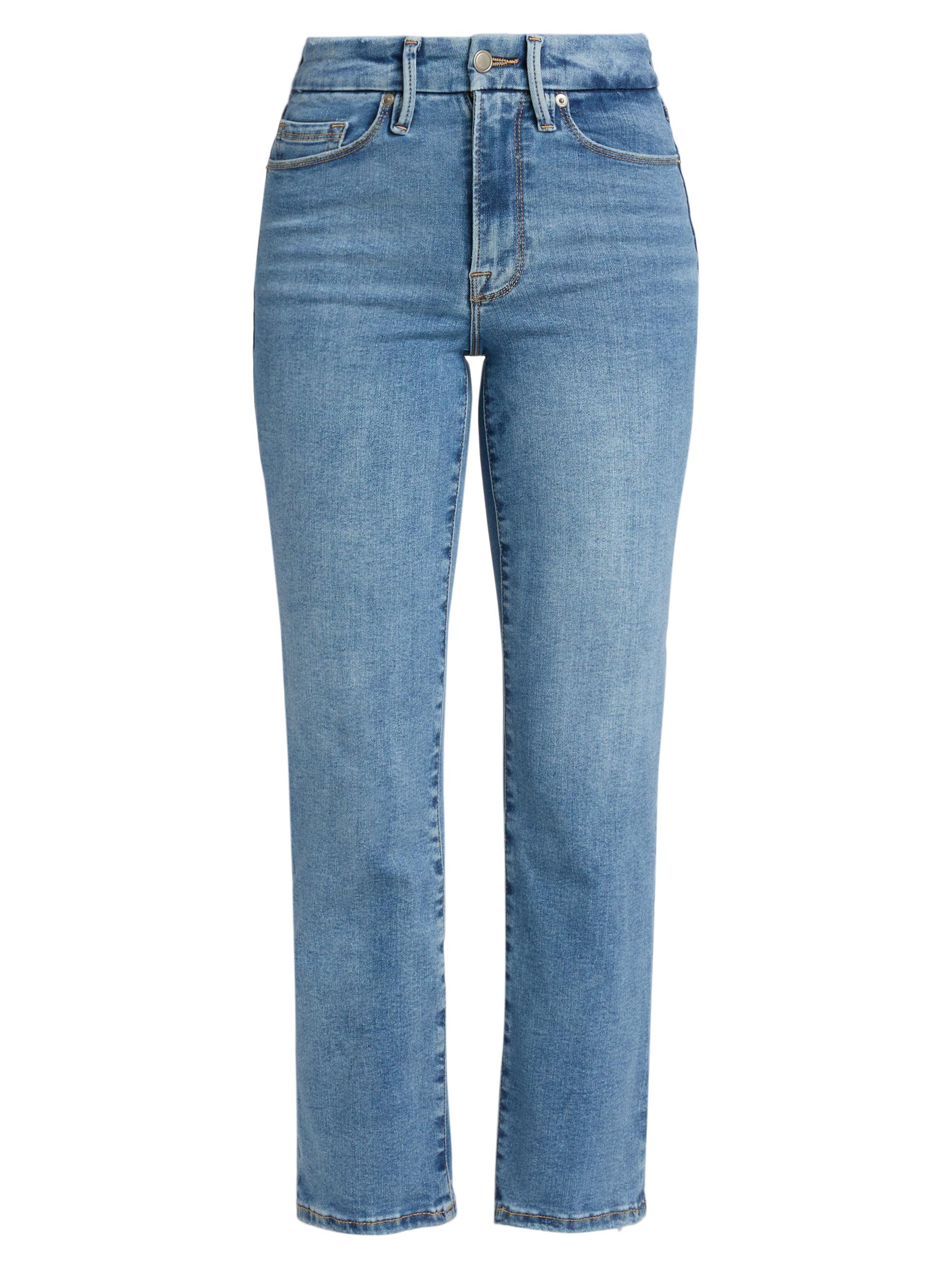 Good American Women's Always Fits Good Legs Straight Jeans - Indigo