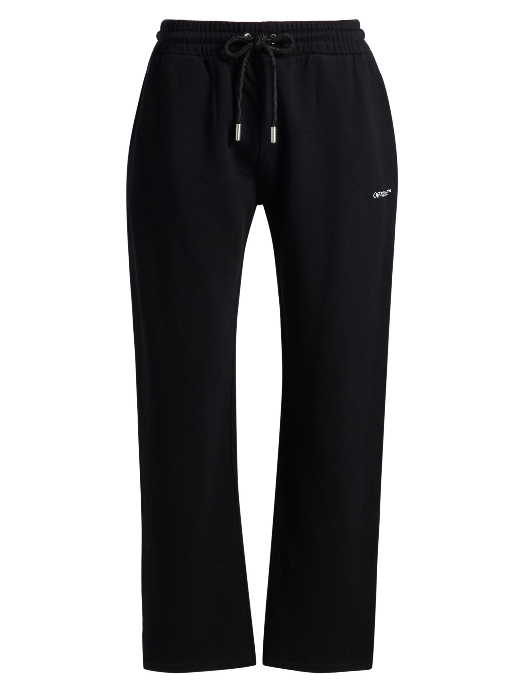 Off-White Men's Scribble Diagonal Cotton Sweatpants - Black White