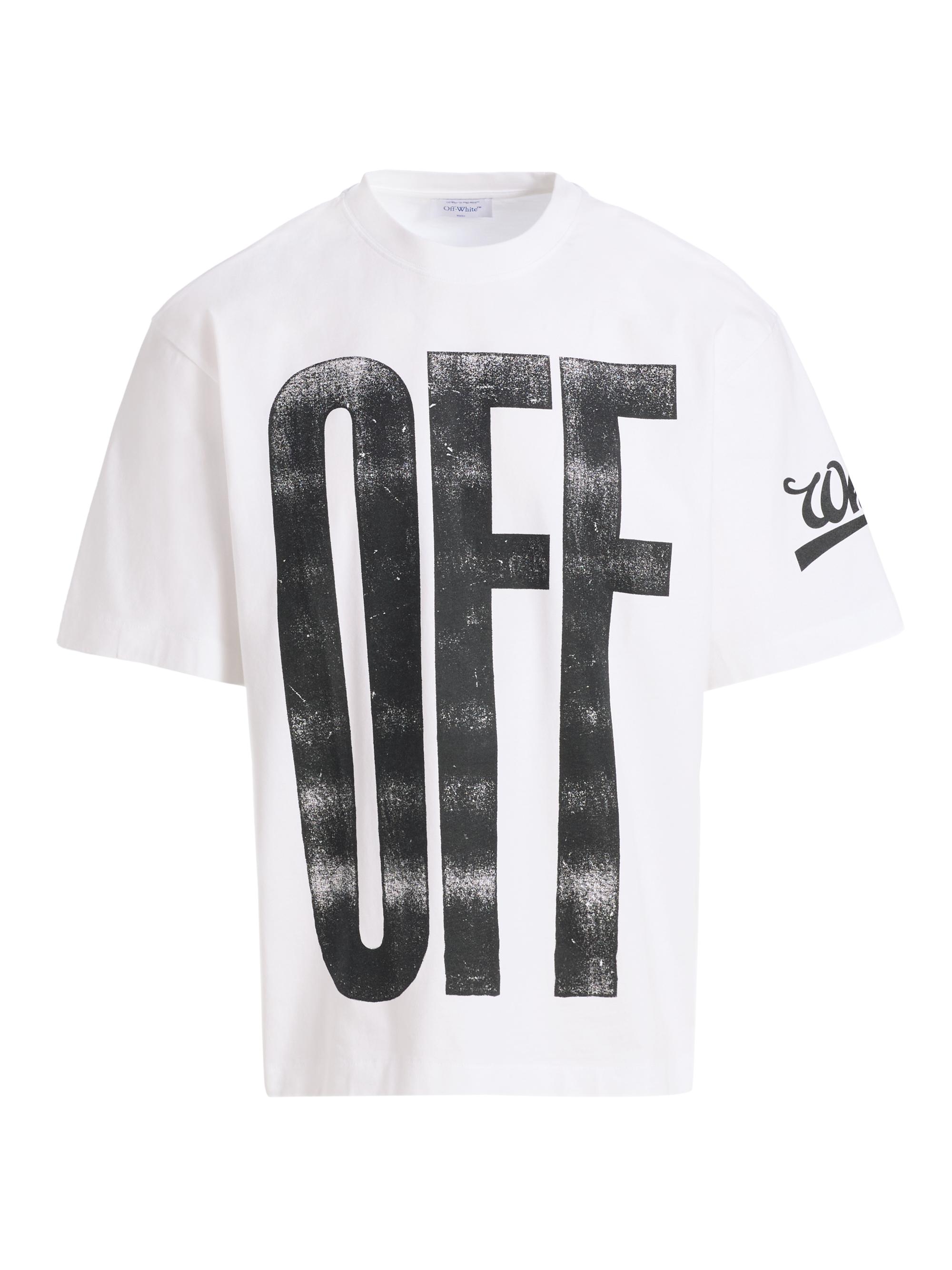 Off-White Men's Big Off Diag Skate Logo T-Shirt - White Black
