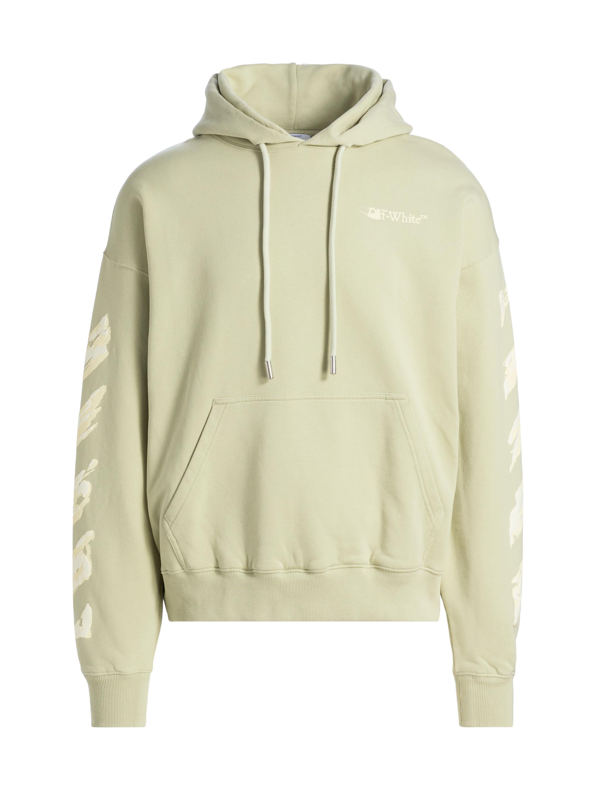 Off-White Men's Ink Arrow Logo Skate Hoodie - Alfaalfa