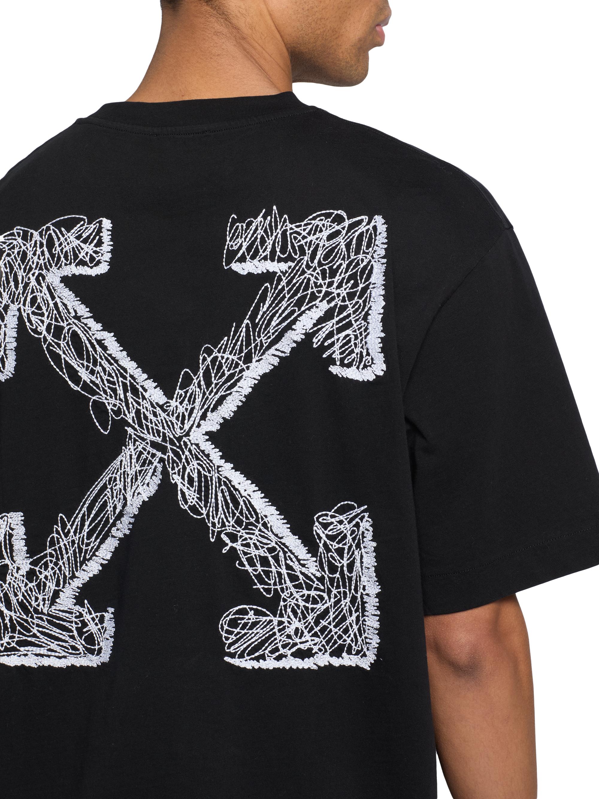 Off-White Scribble Arr Skate Logo Cotton T-Shirt | Saks Fifth Avenue