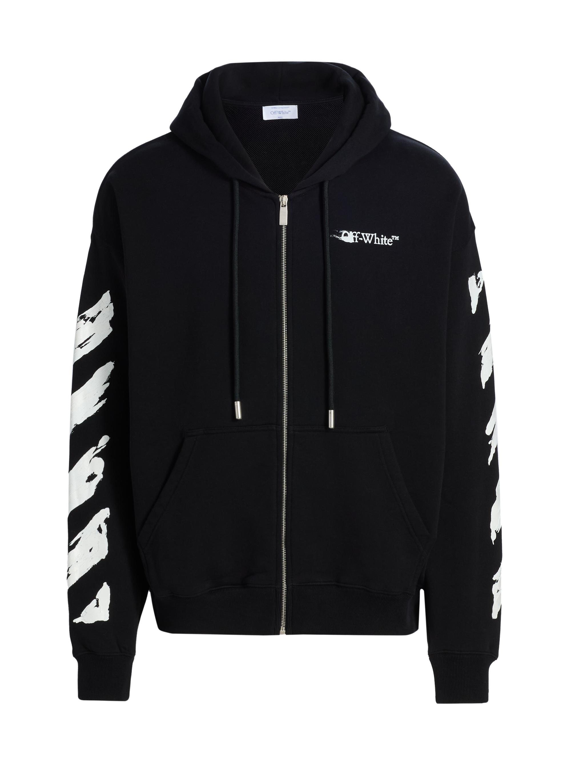 Off-White Ink Arrow Logo Skate Full-Zip Hoodie | Saks Fifth Avenue