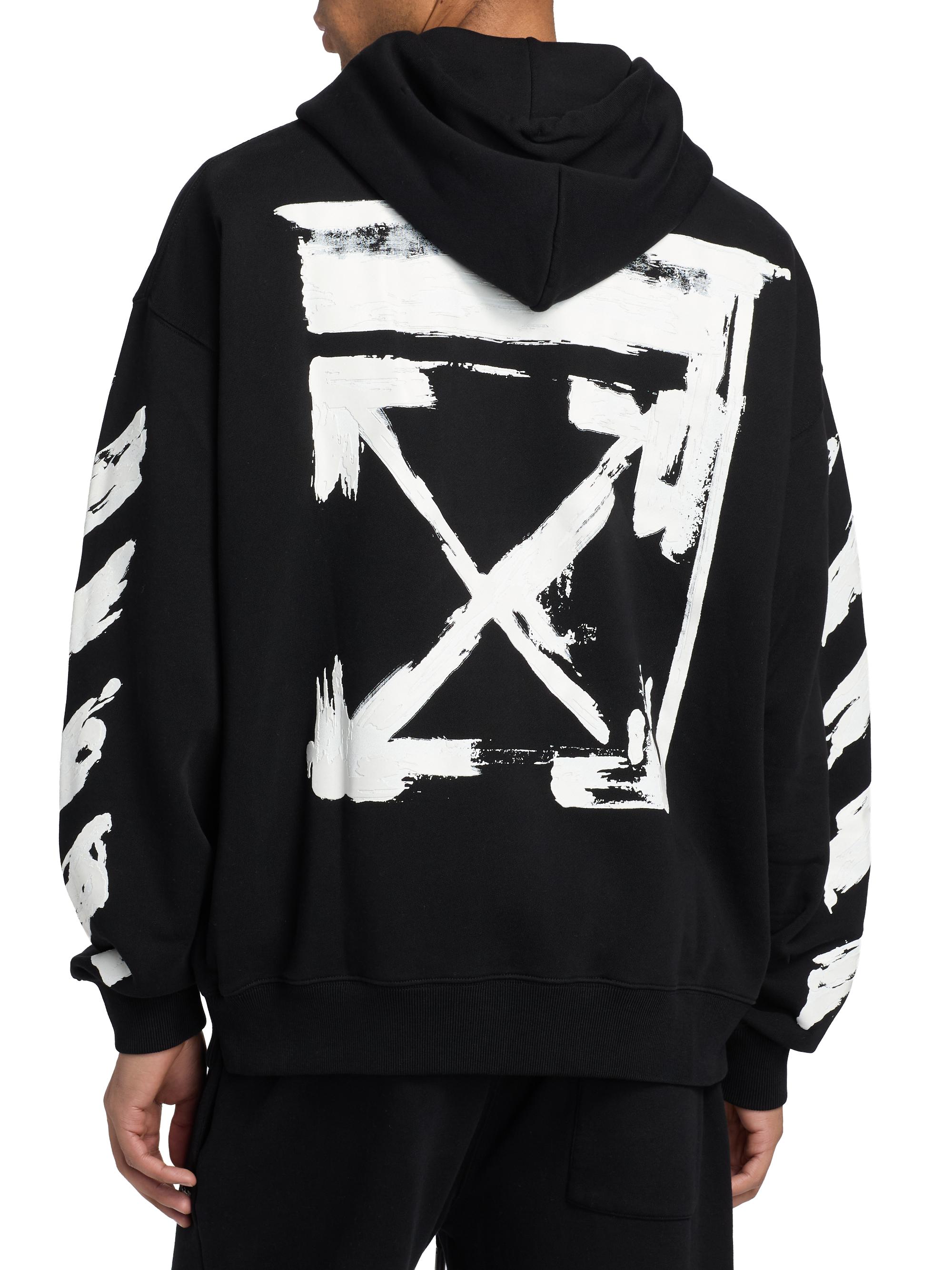 Off-White Ink Arrow Logo Skate Full-Zip Hoodie | Saks Fifth Avenue