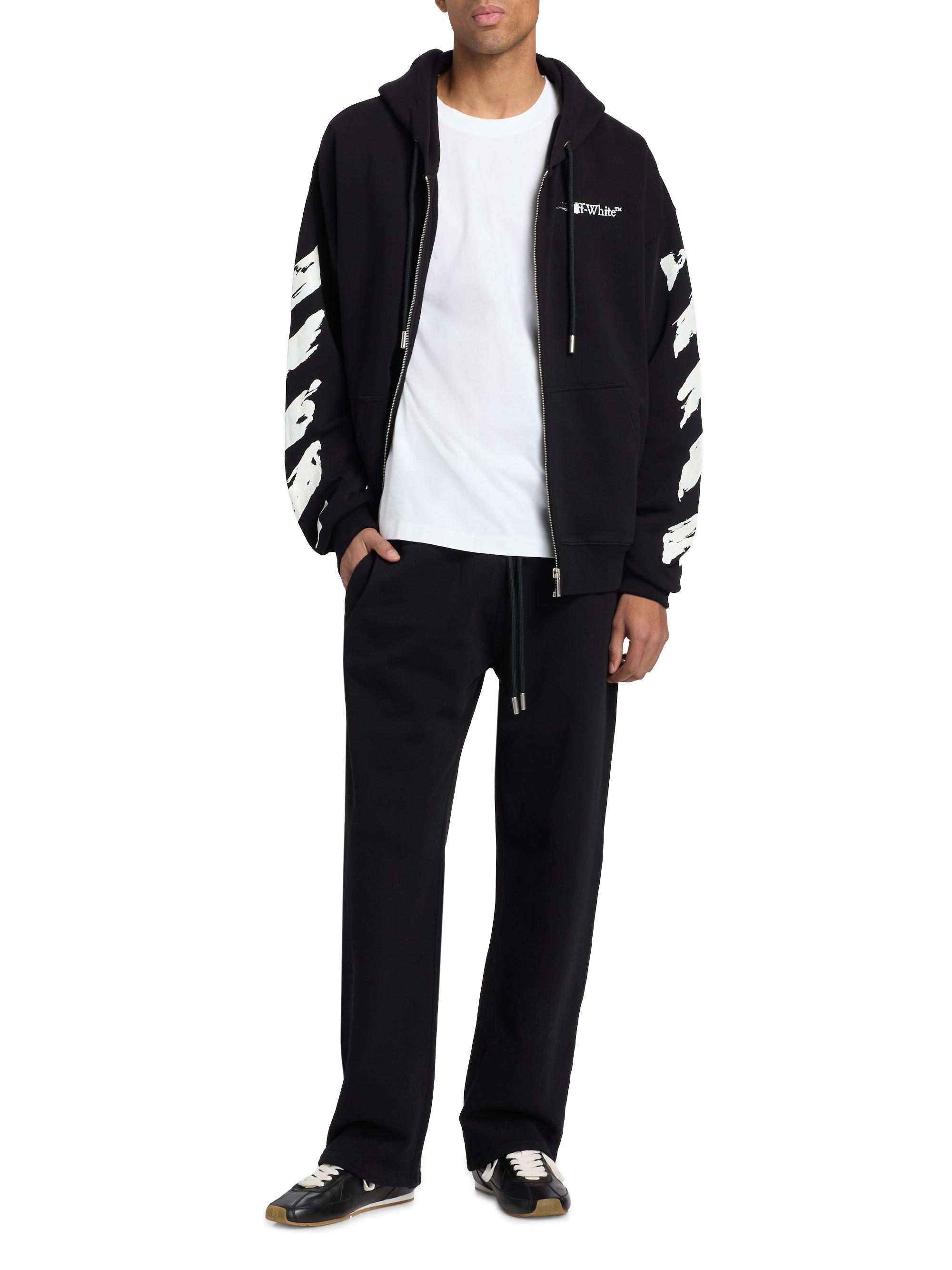 Off-White Ink Arrow Logo Skate Full-Zip Hoodie | Saks Fifth Avenue