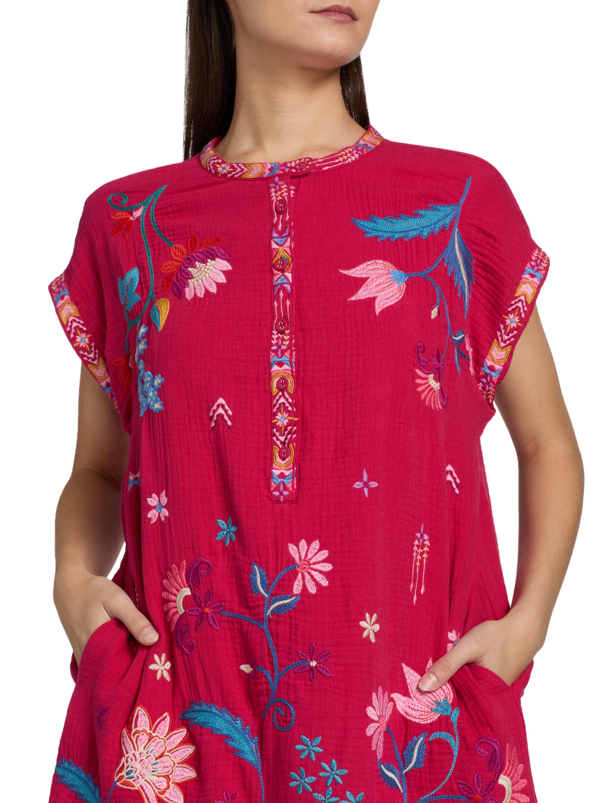 Johnny Was Mishti Elena Embroidered Cotton Dress | Saks Fifth Avenue