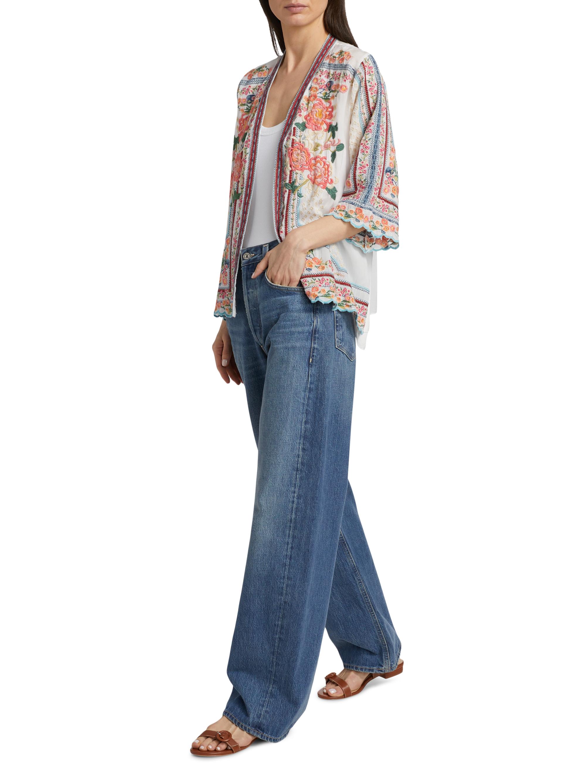 Johnny Was Fuji Floral Kimono-Style Jacket | Saks Fifth Avenue