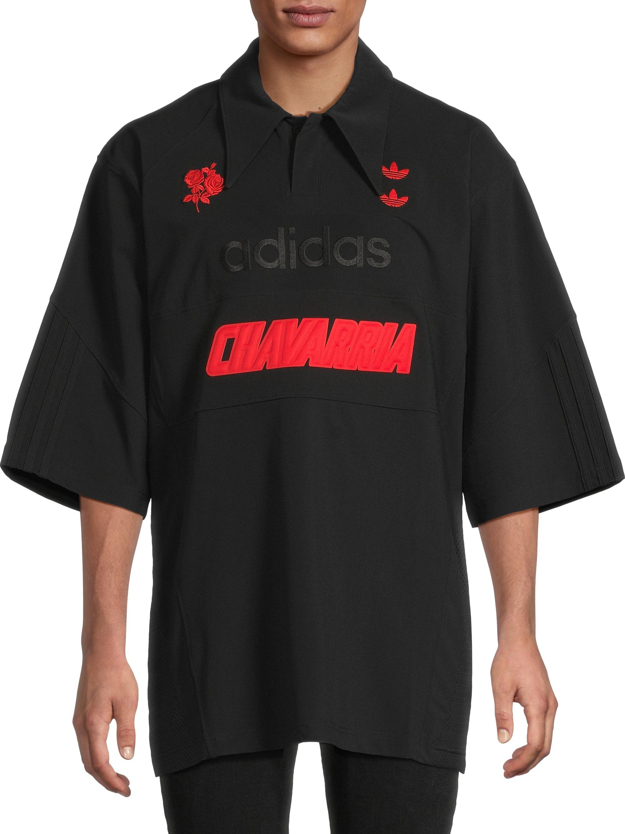 WILLY CHAVARRIA ポロシャツ adidasコラボ adidas adidas x Willy Chavarria Polo Shirt | Saks Fifth Avenue