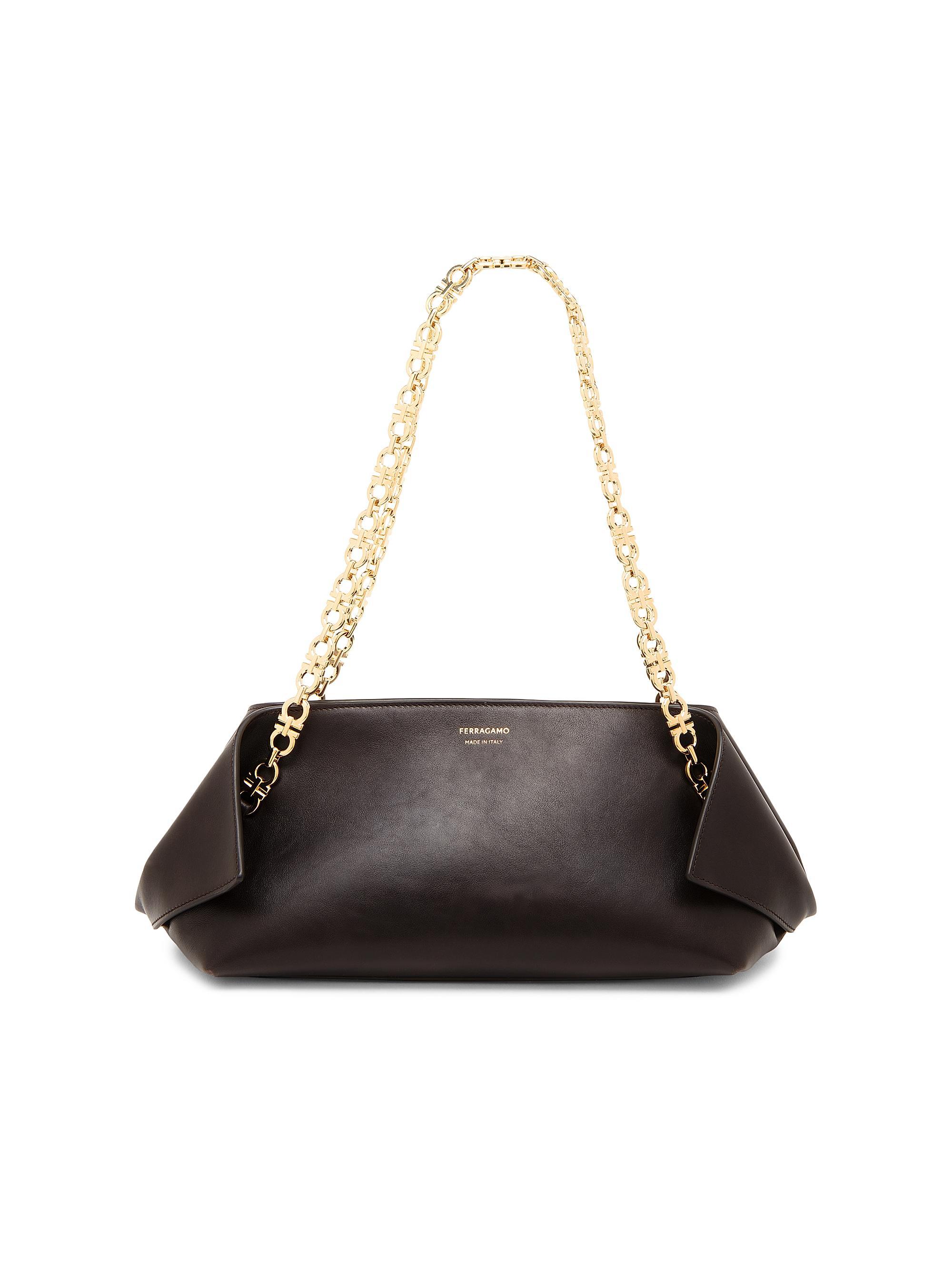 FERRAGAMO Women's Extra-Small Scarf Leather Shoulder Bag - Testa Di Moro Al Campione