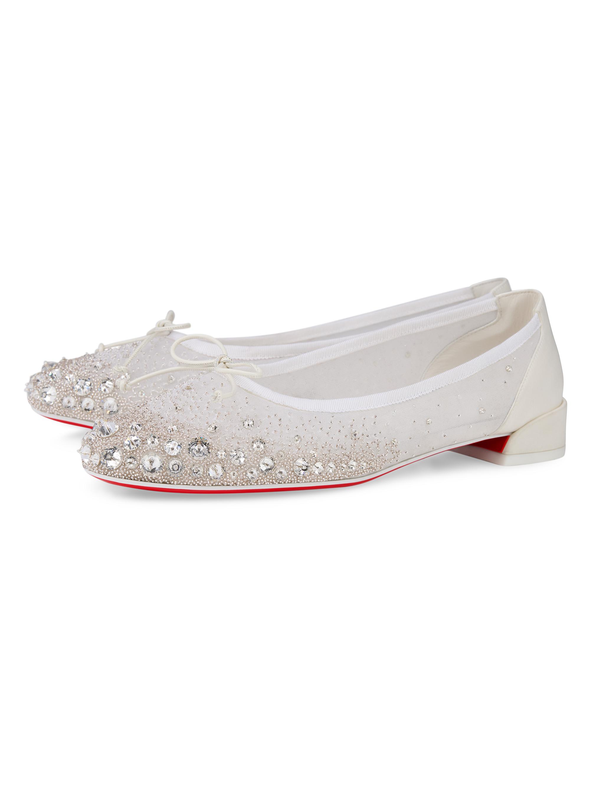 Christian Louboutin Sweetie Jane Sparkling Ballerinas | Saks Fifth