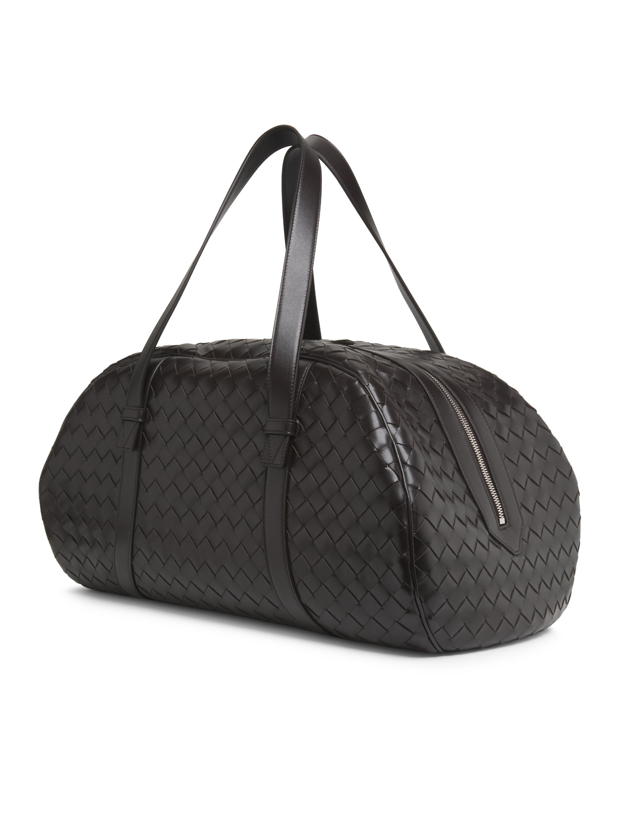 Bottega Veneta Jim Queen Intrecciato Leather Duffel Bag | Saks