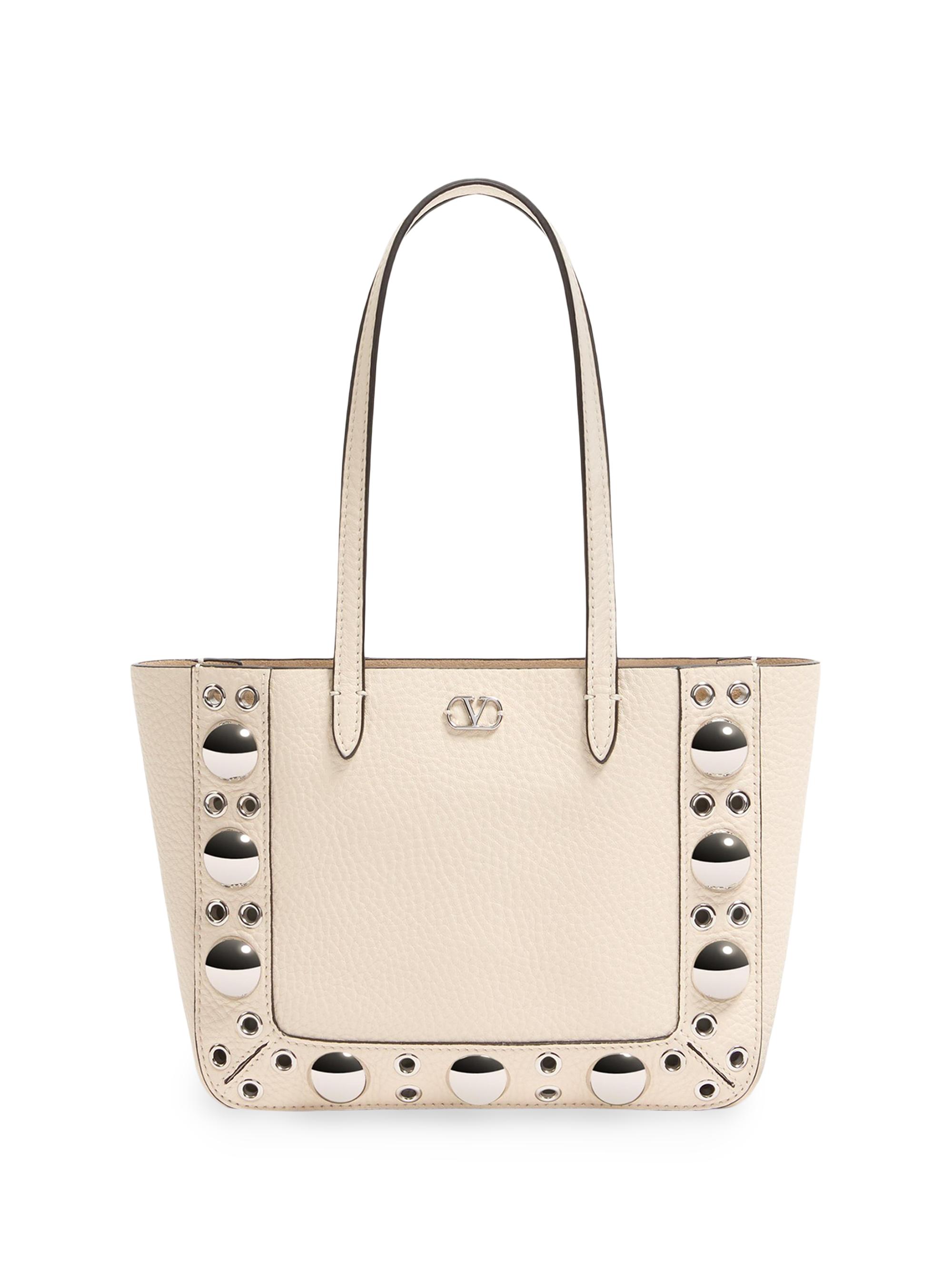 Valentino Garavani Women's Nellcôte Mini Shopping Bag in Grainy Calfskin - Light