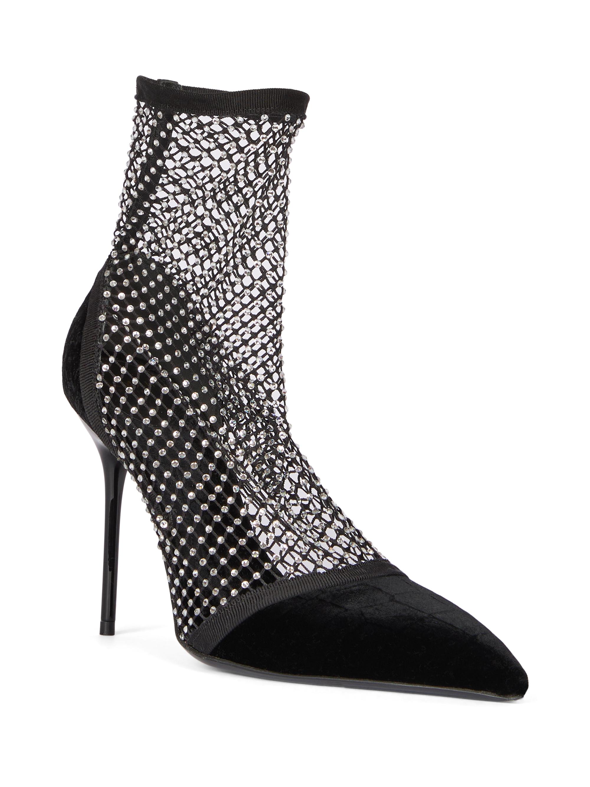BALMAIN 25S ANKLE STRAP HIGH HEEL 95MM IN BROWN CALFSKIN