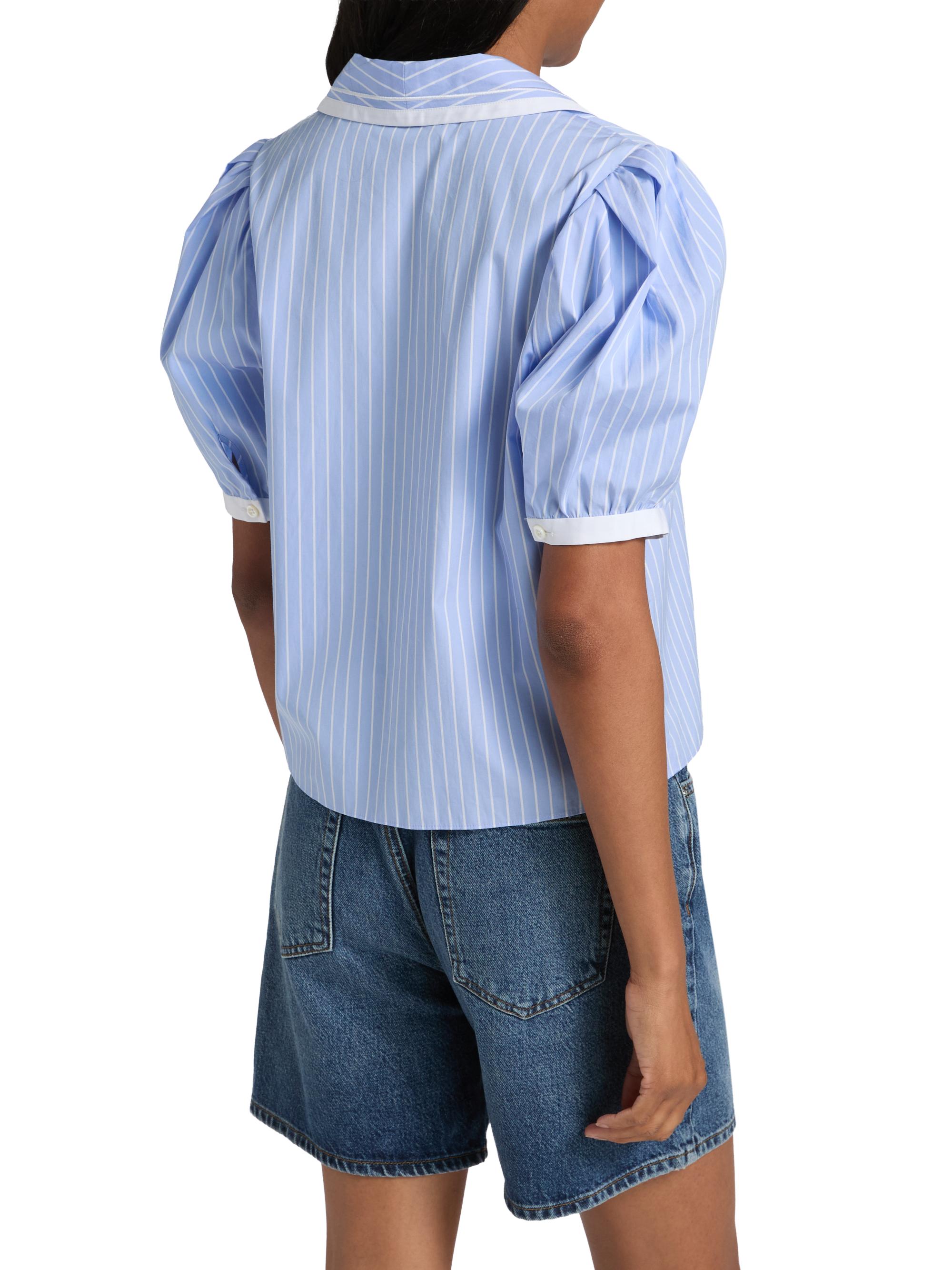 Frame The Stripe Cotton Sailor Blouse | Saks Fifth Avenue