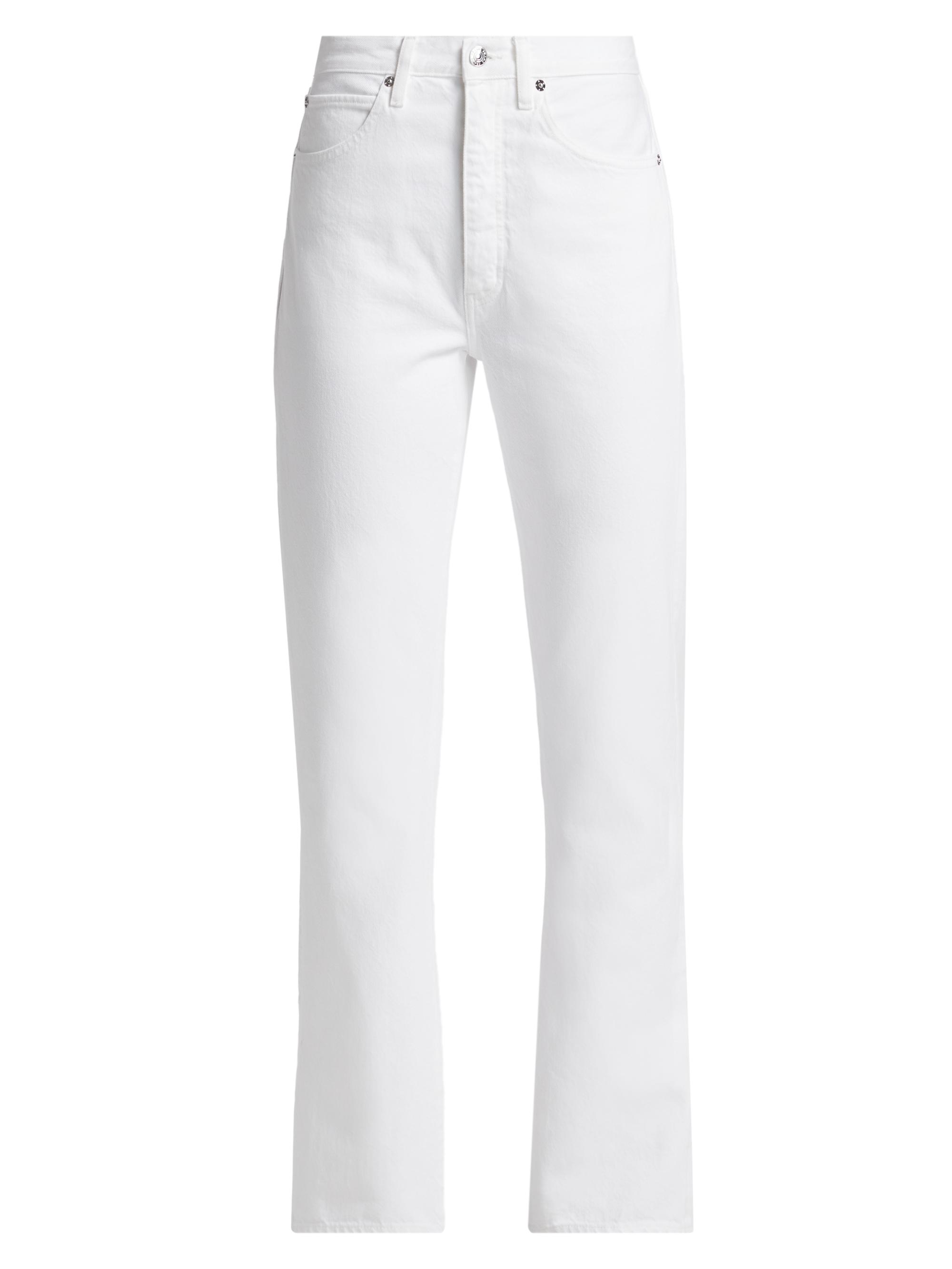 FRAME Women's The Vertical Solid Jeans - White