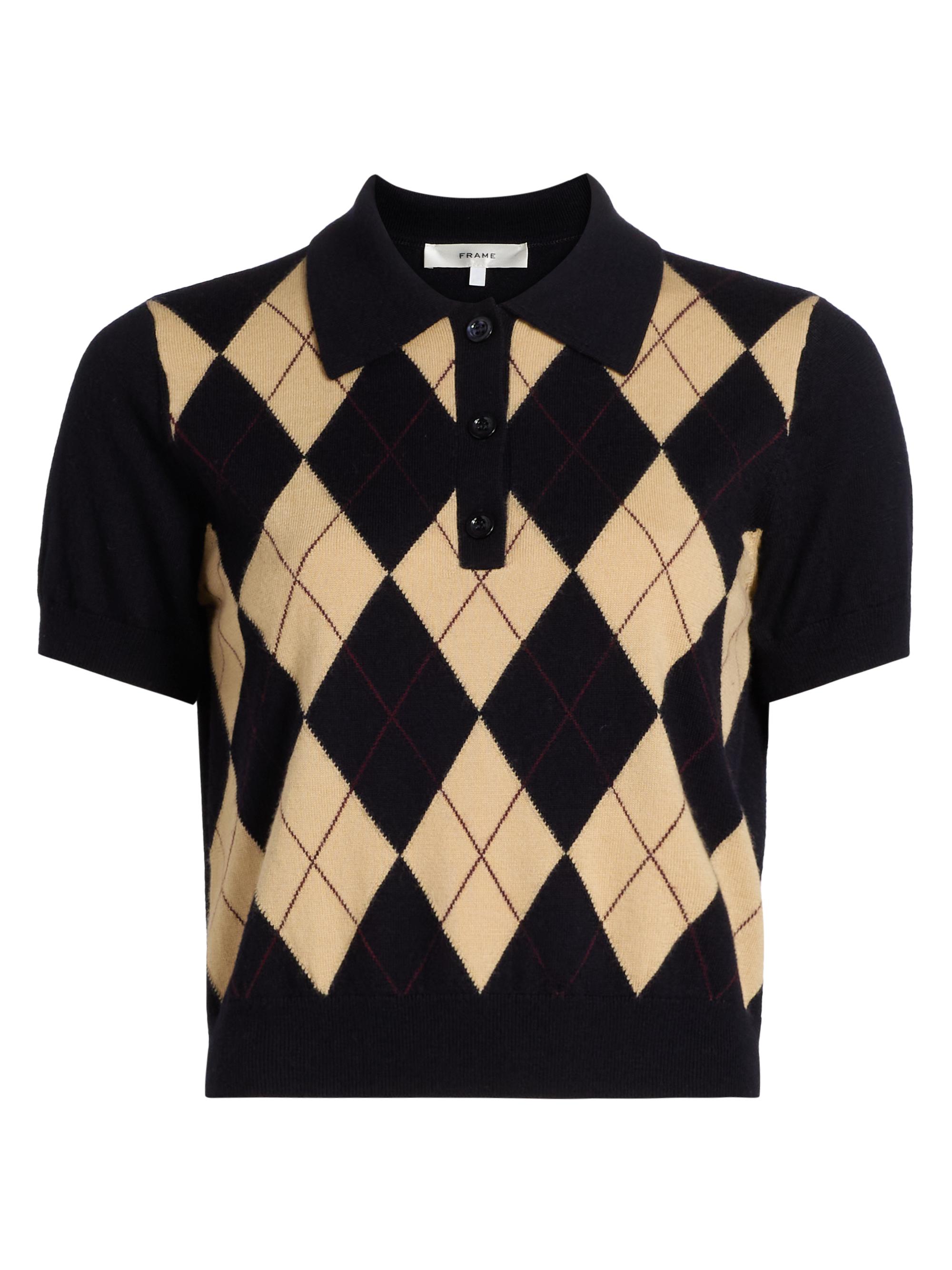 ア*ラ様 Supreme Argyle Quaater Zip Knit Pol Supreme Argyle Zip Polo Black | Hype Clothinga