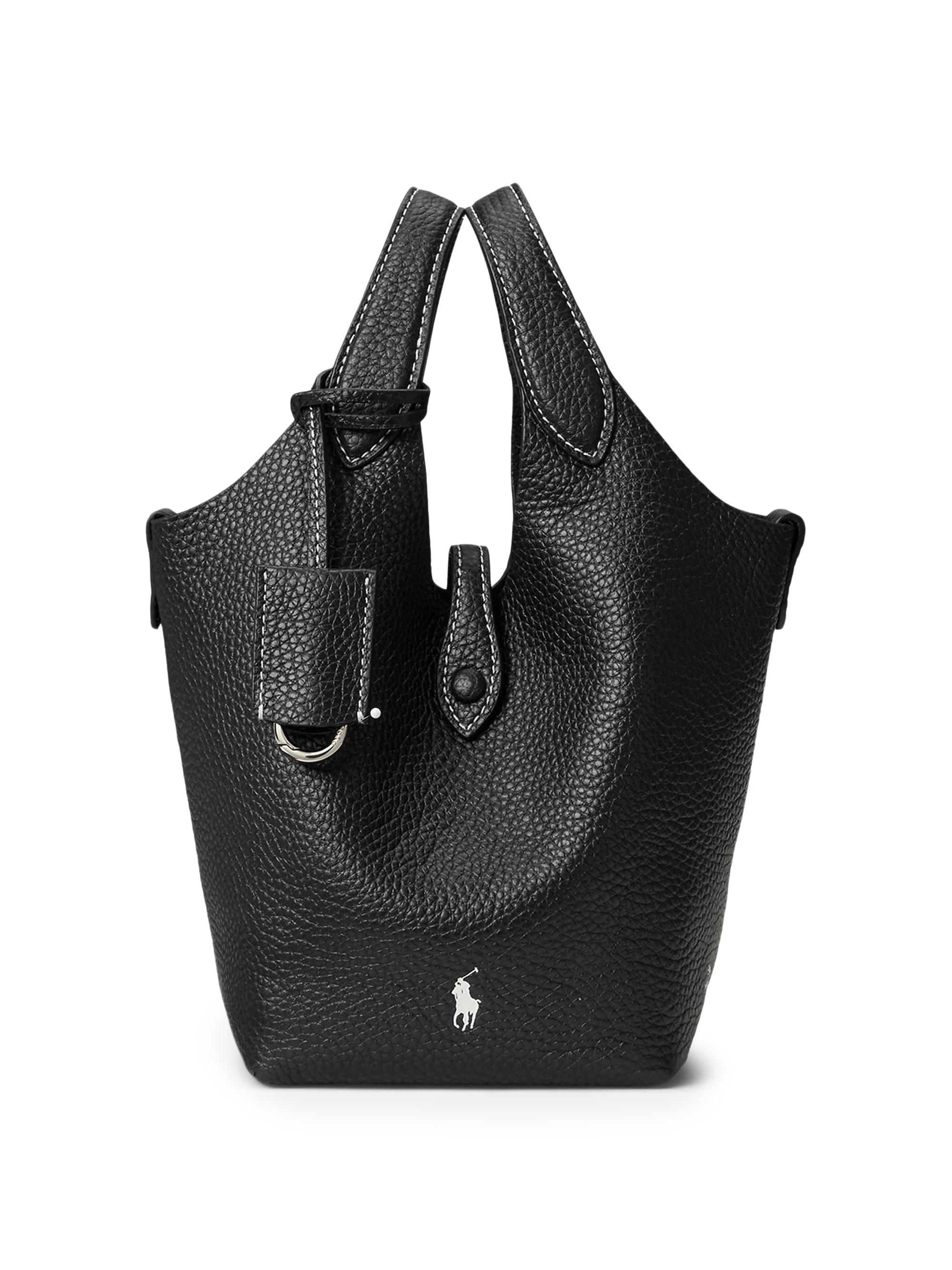Polo Ralph Lauren Women's Mini Play Leather Tote Bag - Black