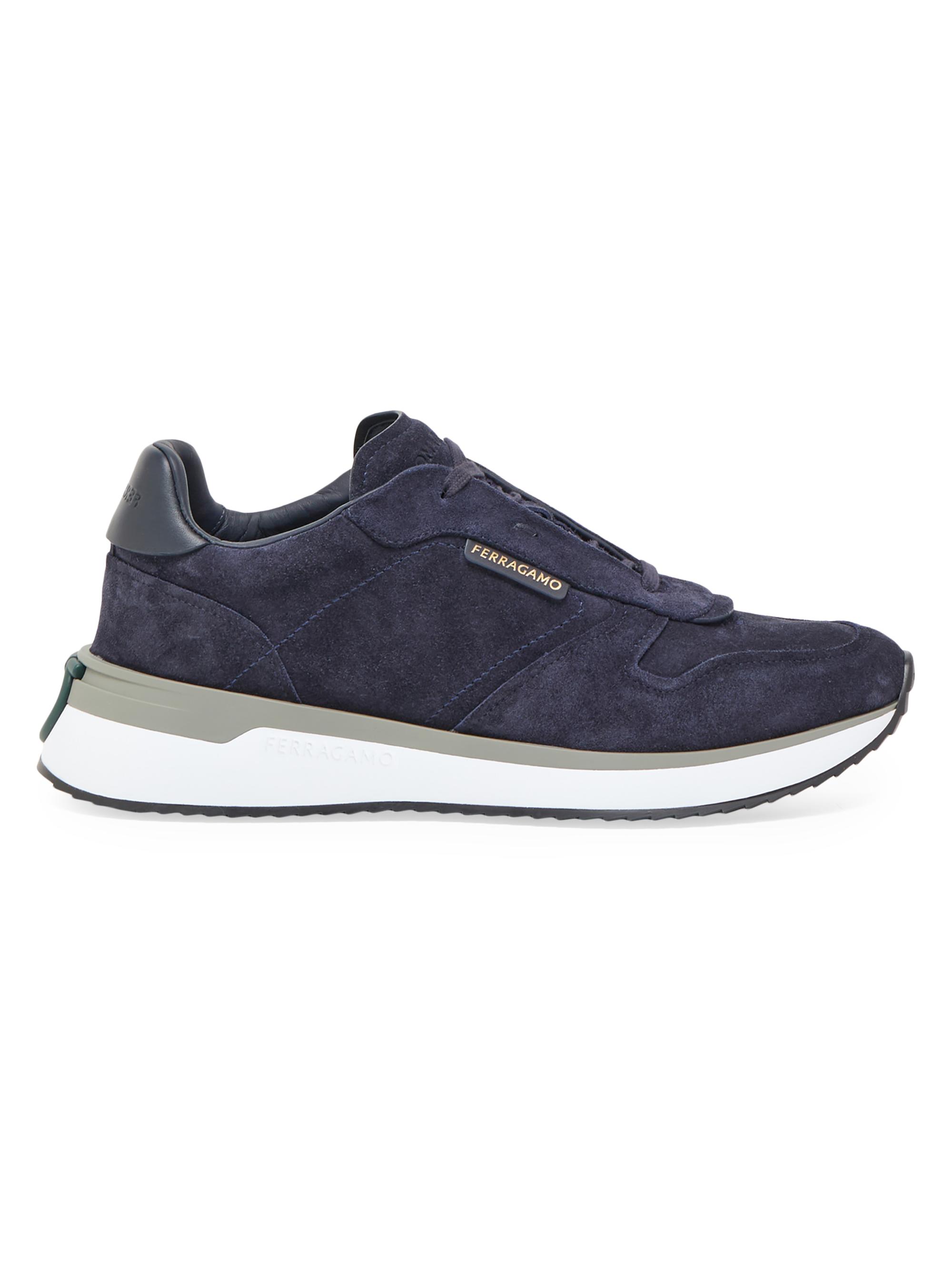 FERRAGAMO Men's America Low-Top Sneakers - Navy