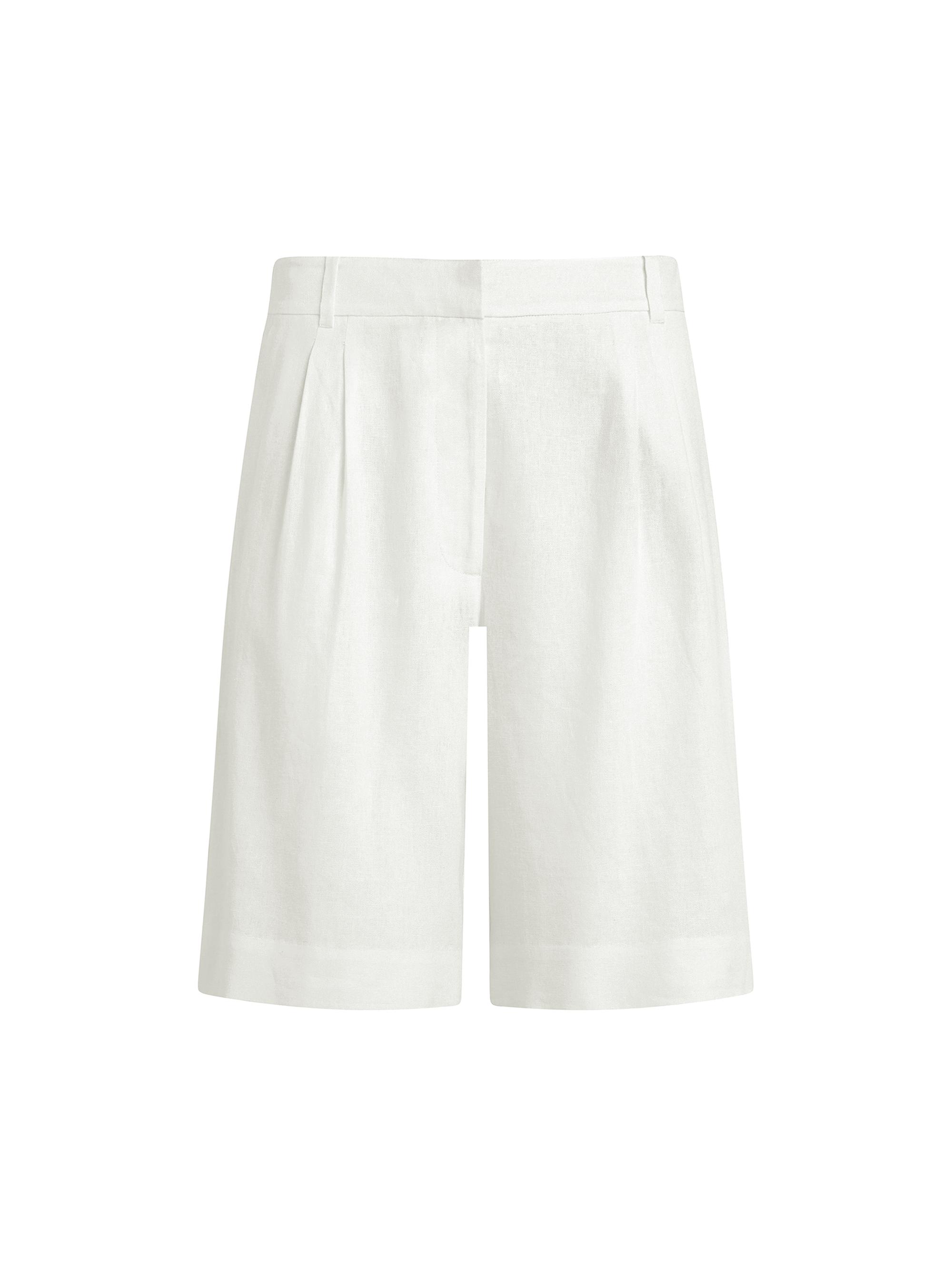 Joe's Jeans Women's The Brody Linen Blend Bermuda Shorts - White