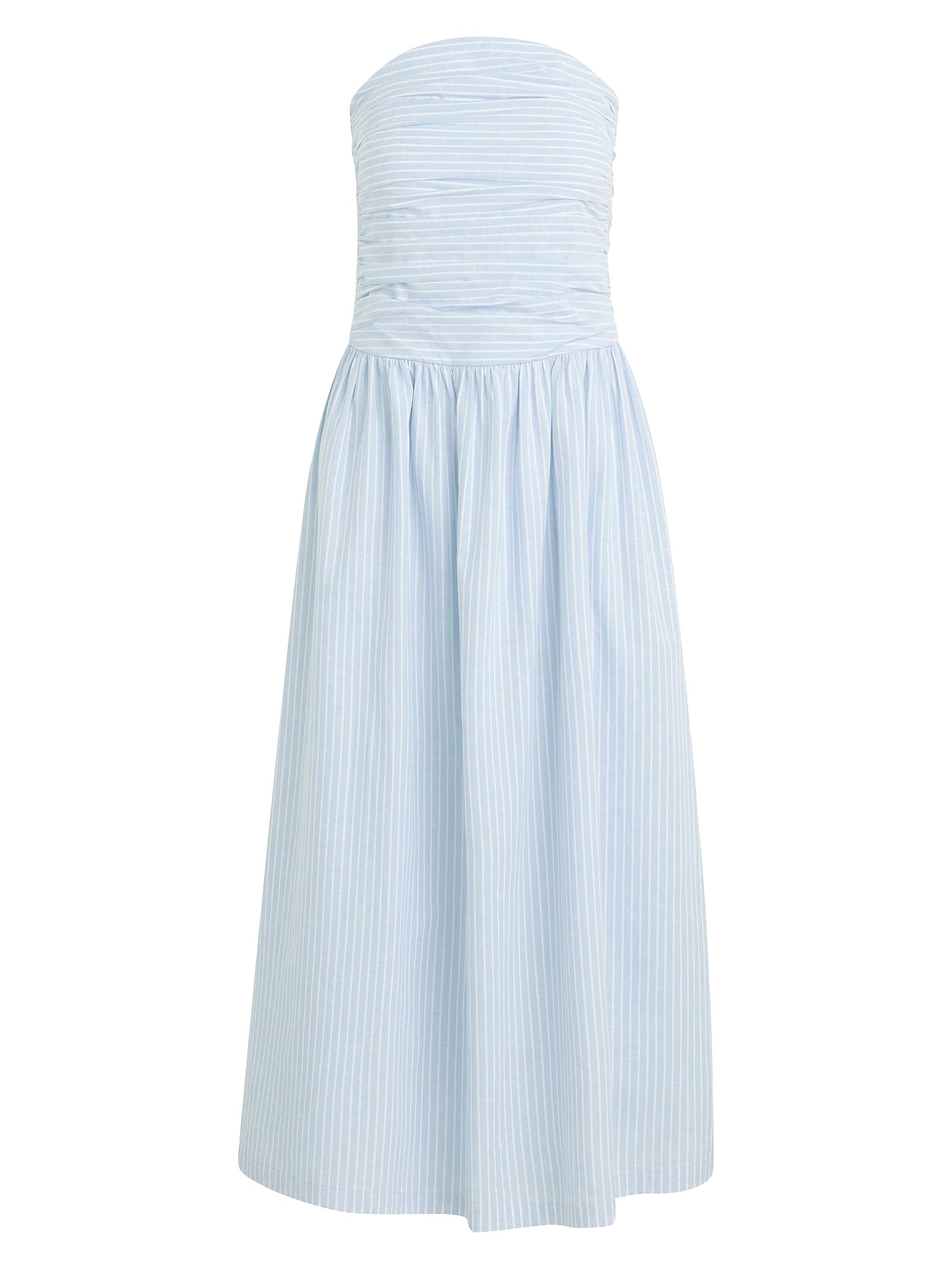 Joe's Jeans Women's The Reina Cotton-Linen Maxi Dress - Blue White Stripe
