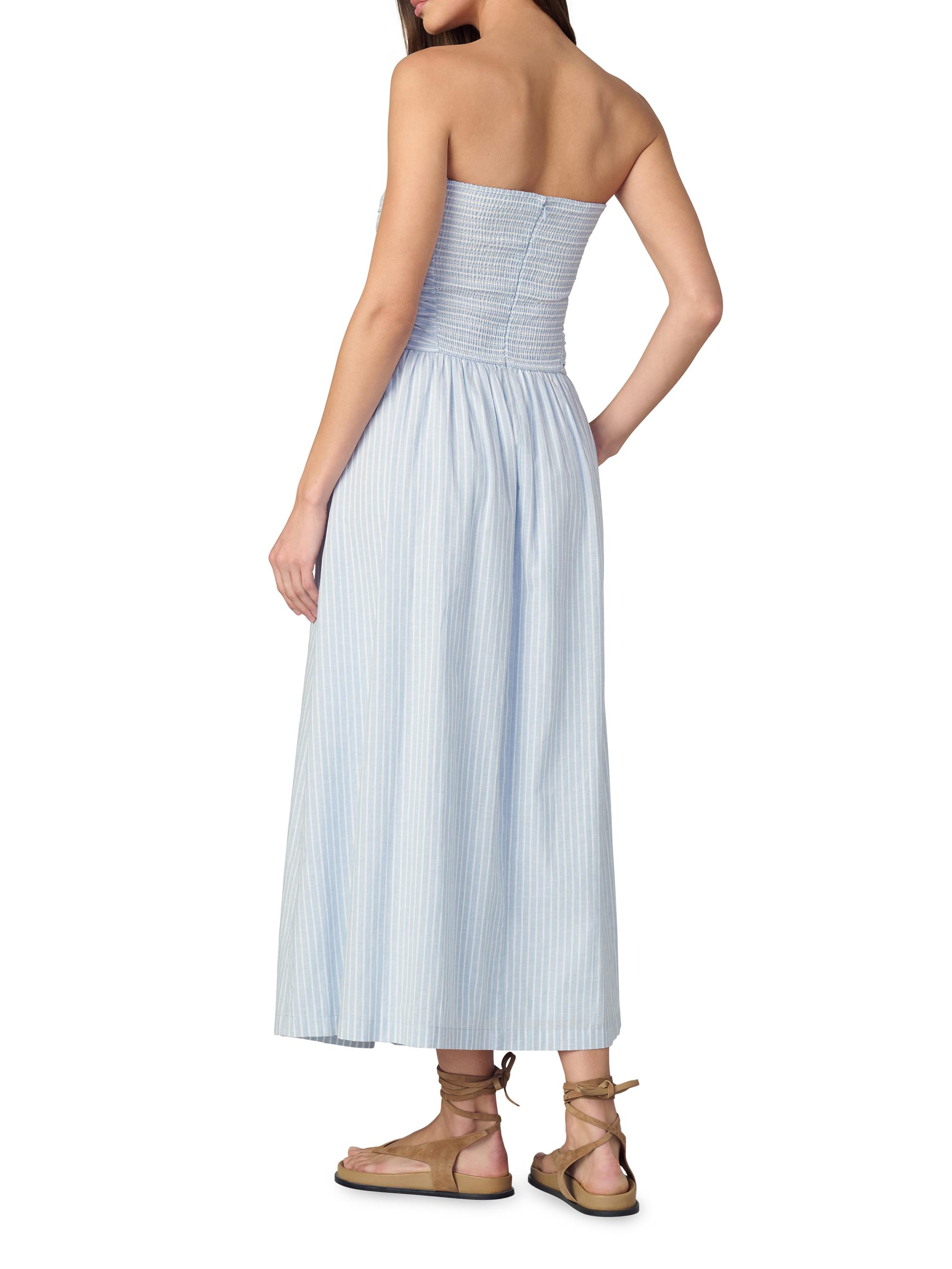 chinese dress ladies Rhea Strapless Midi Linen Dress main image 1