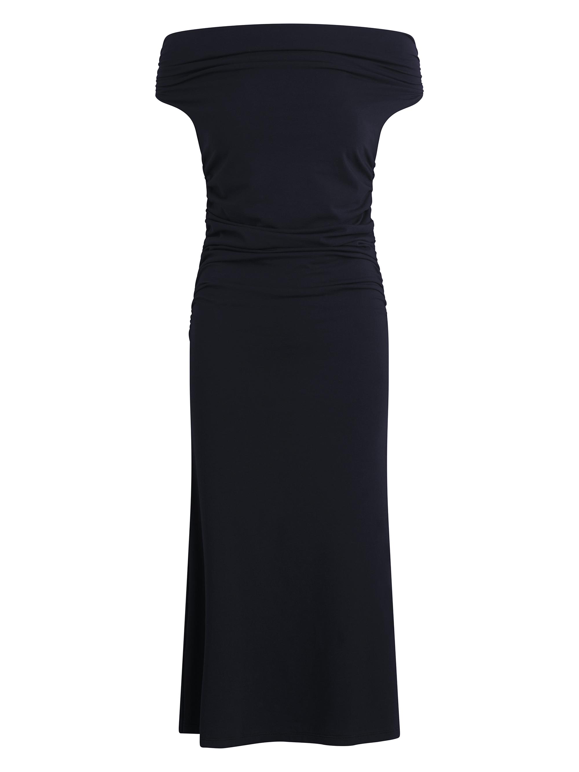 Joe's Jeans Women's The Mia Ruched Midi-Dress - Black